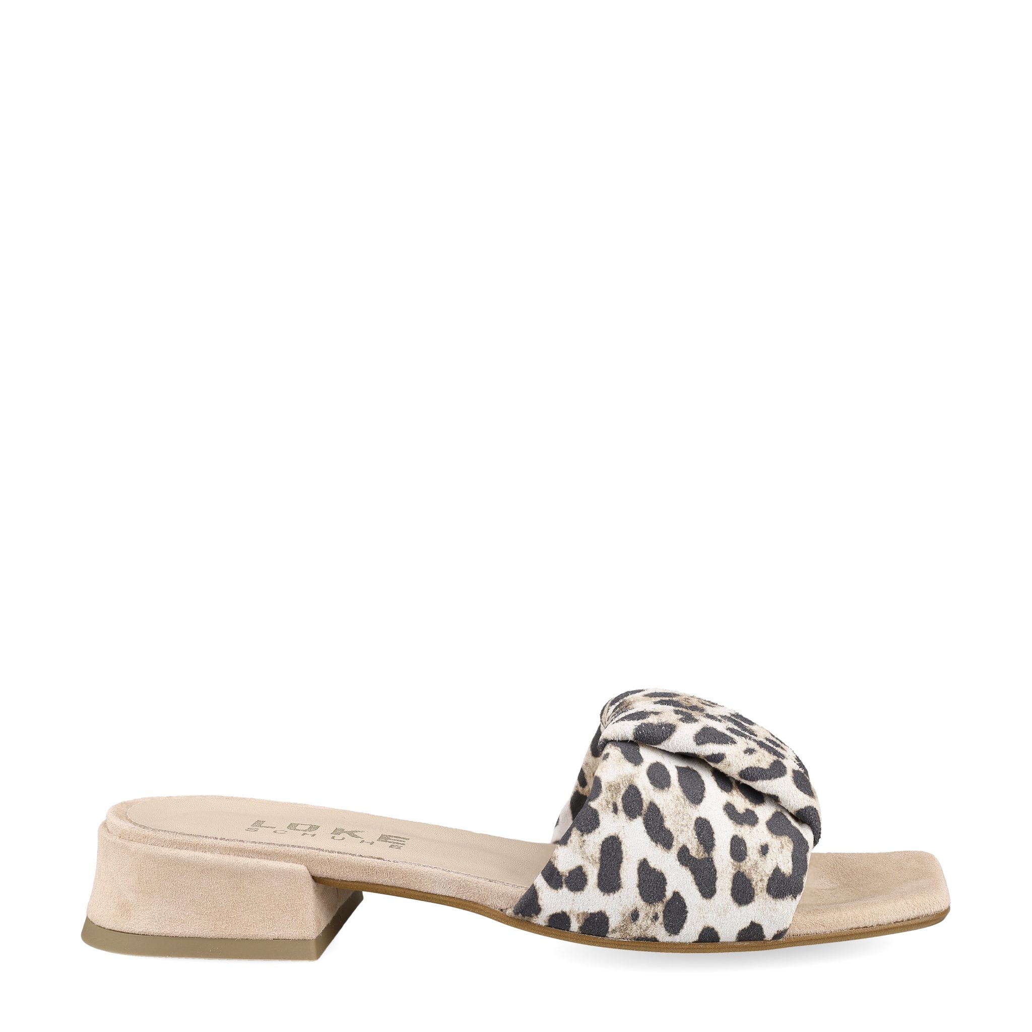 Lüke Schuhe Lüke Schuhe JOLIE 1 LEO, Sandaletten, Beige kombiniert, Damen Sandalette