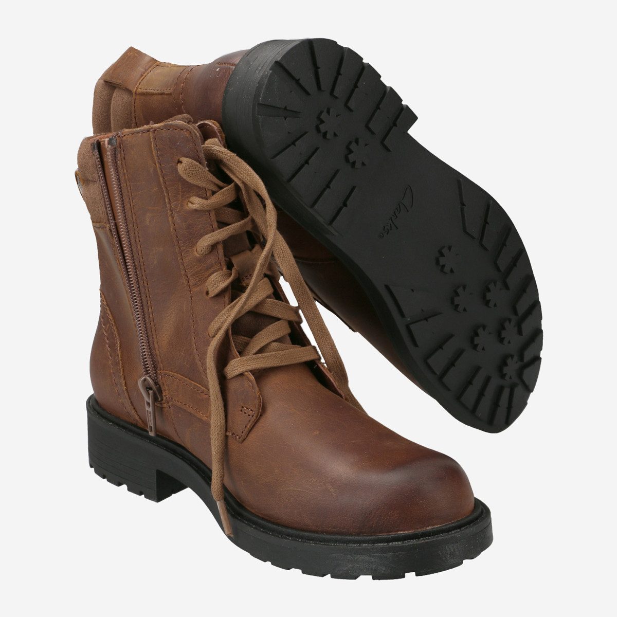 Clarks Clarks Orinoco2 Spice 26167962 4, Boots in Braun für Damen Stiefel