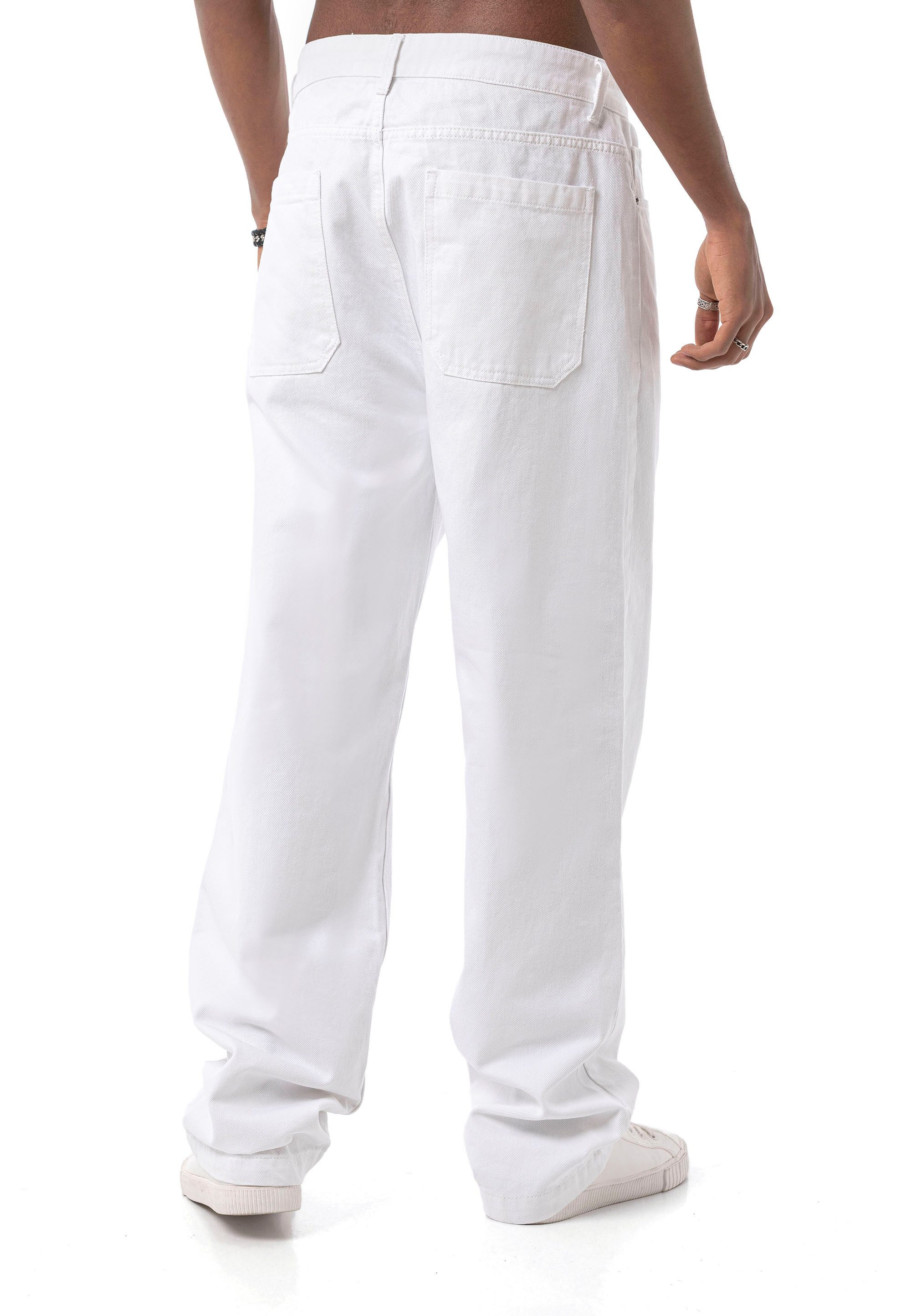 RedBridge Loose-fit-Jeans in Weiß - 5-Pocket-Style, hoher Tragekomfort, zeitloser Look – Bild 4 von 5