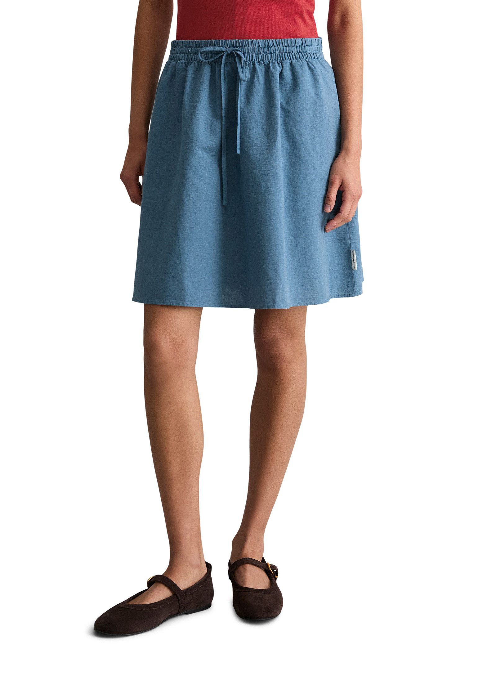 Marc O'Polo DENIM Webrock aus Leinen-Baumwolle-Mix