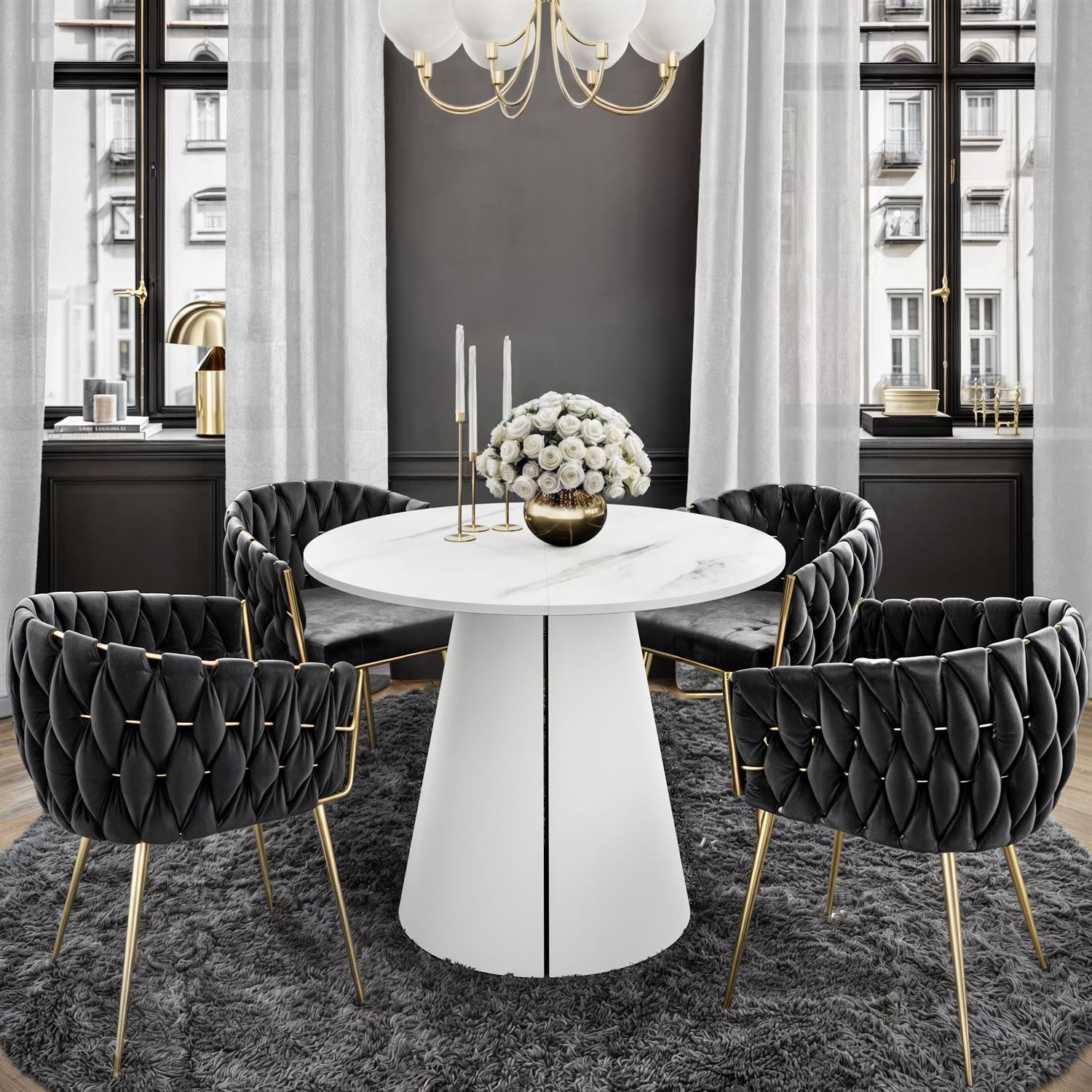 Lookway Esstisch LAVA Runder ausziehbarer Tisch günstig online kaufen