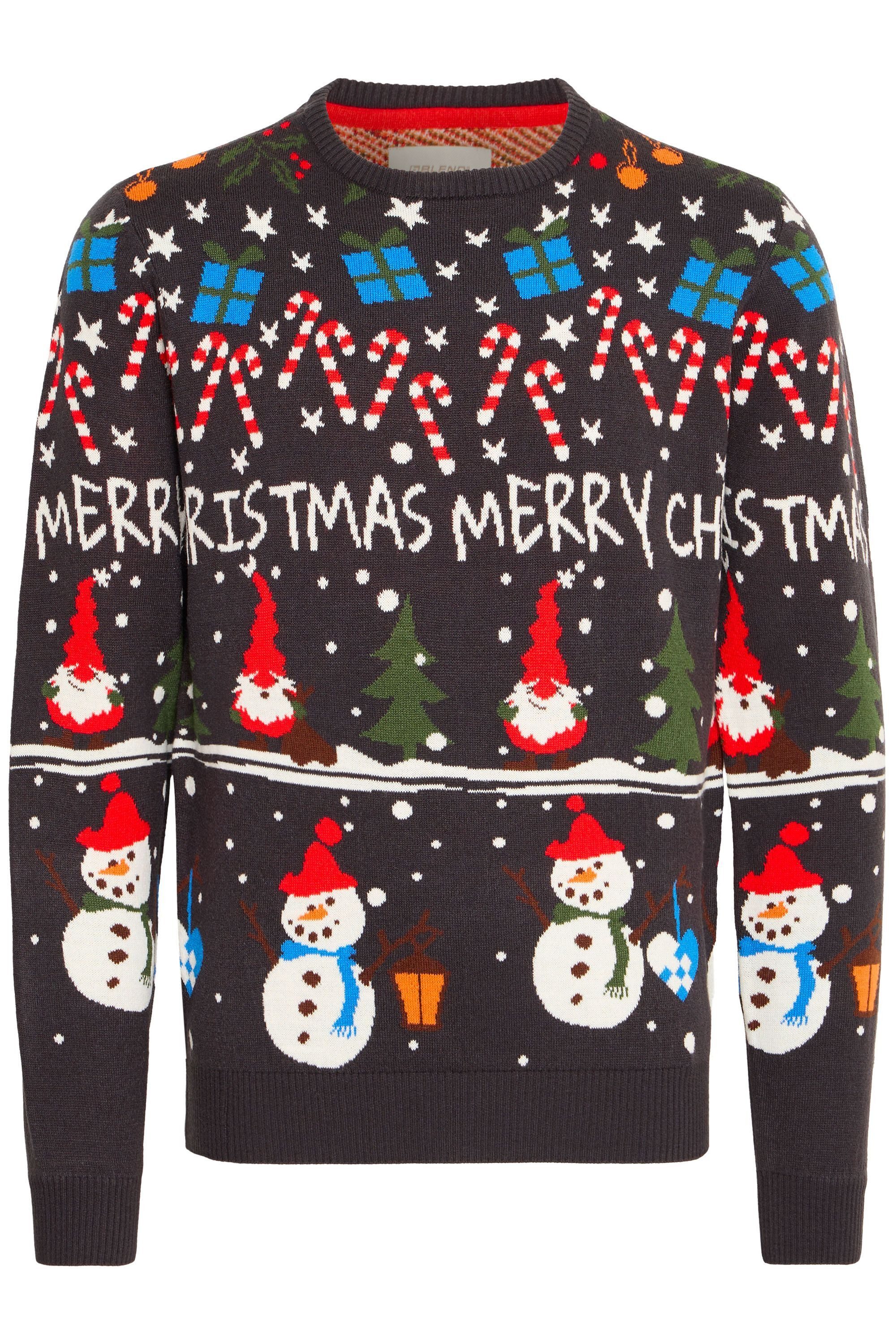 Blend Strickpullover BHCHRISTIAN Weihnachtlicher Grobstrickpullover günstig online kaufen