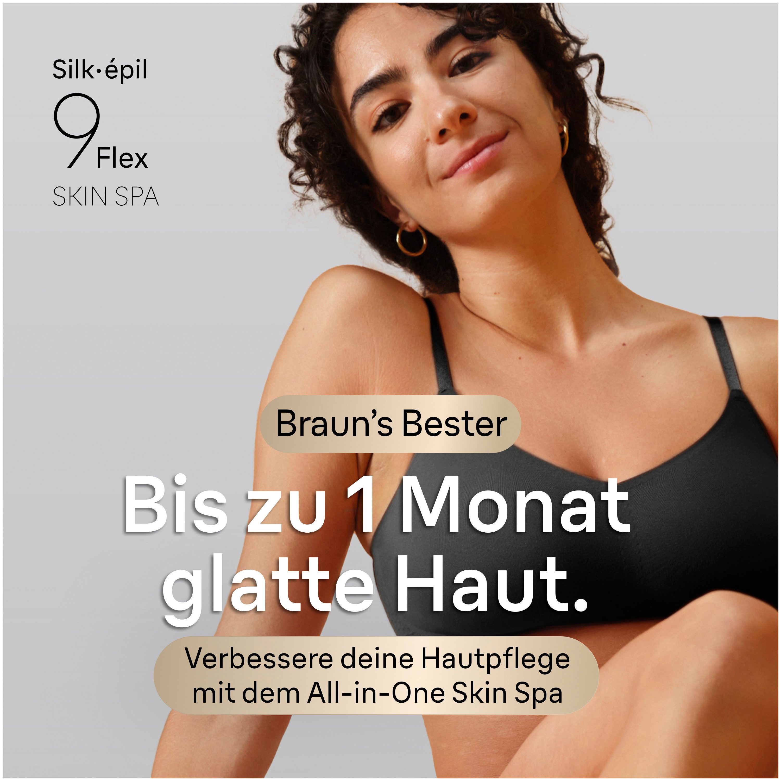Braun Epilierer Silk-épil 9 SES9-481 3D, Wet & Dry, All-in-One Set, 360° flexibler Kopf, mit Körpertrimmer