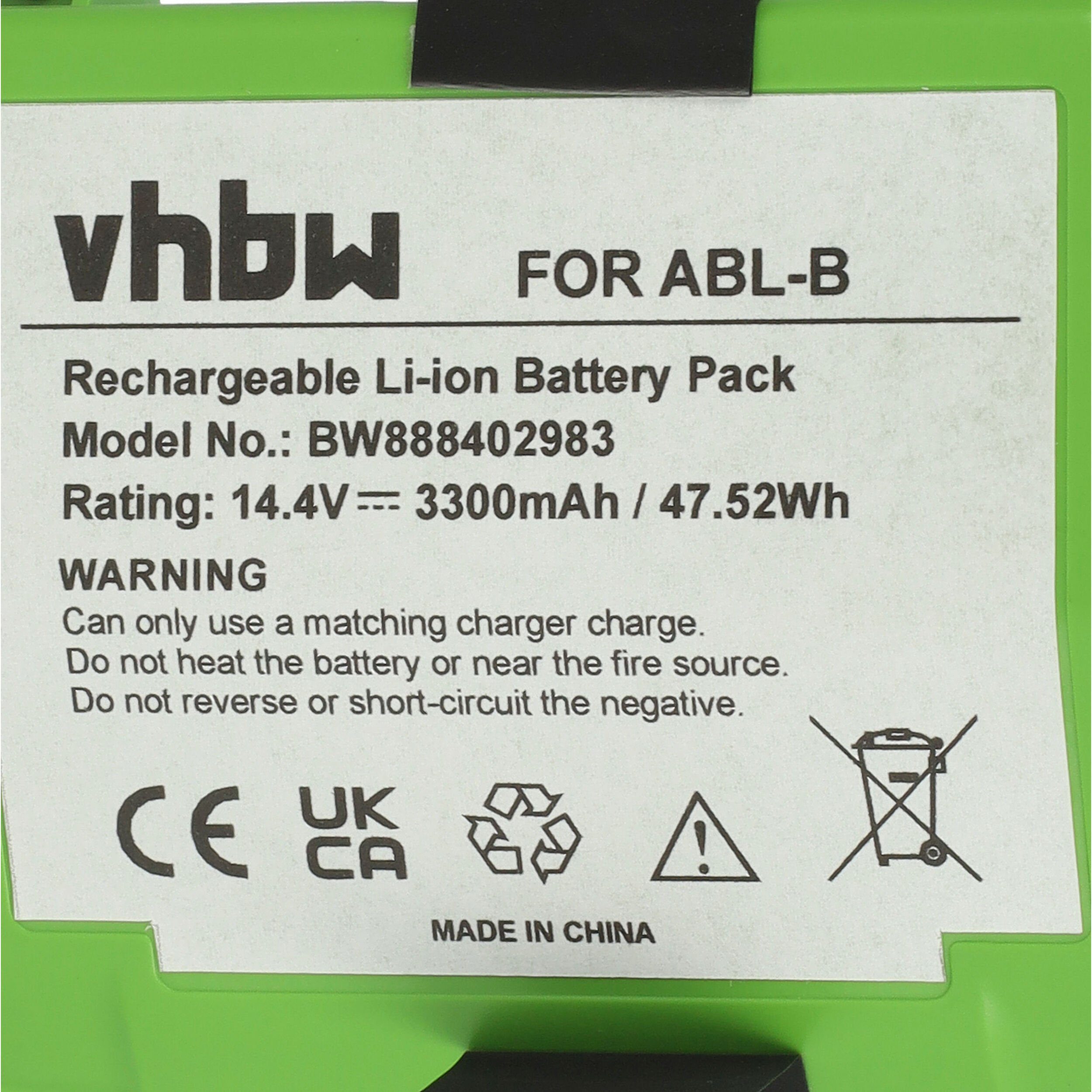Roomba V) kompatibel vhbw 3300 S9+ iRobot (14,4 mAh s9, Li-Ion mit Staubsauger-Akku