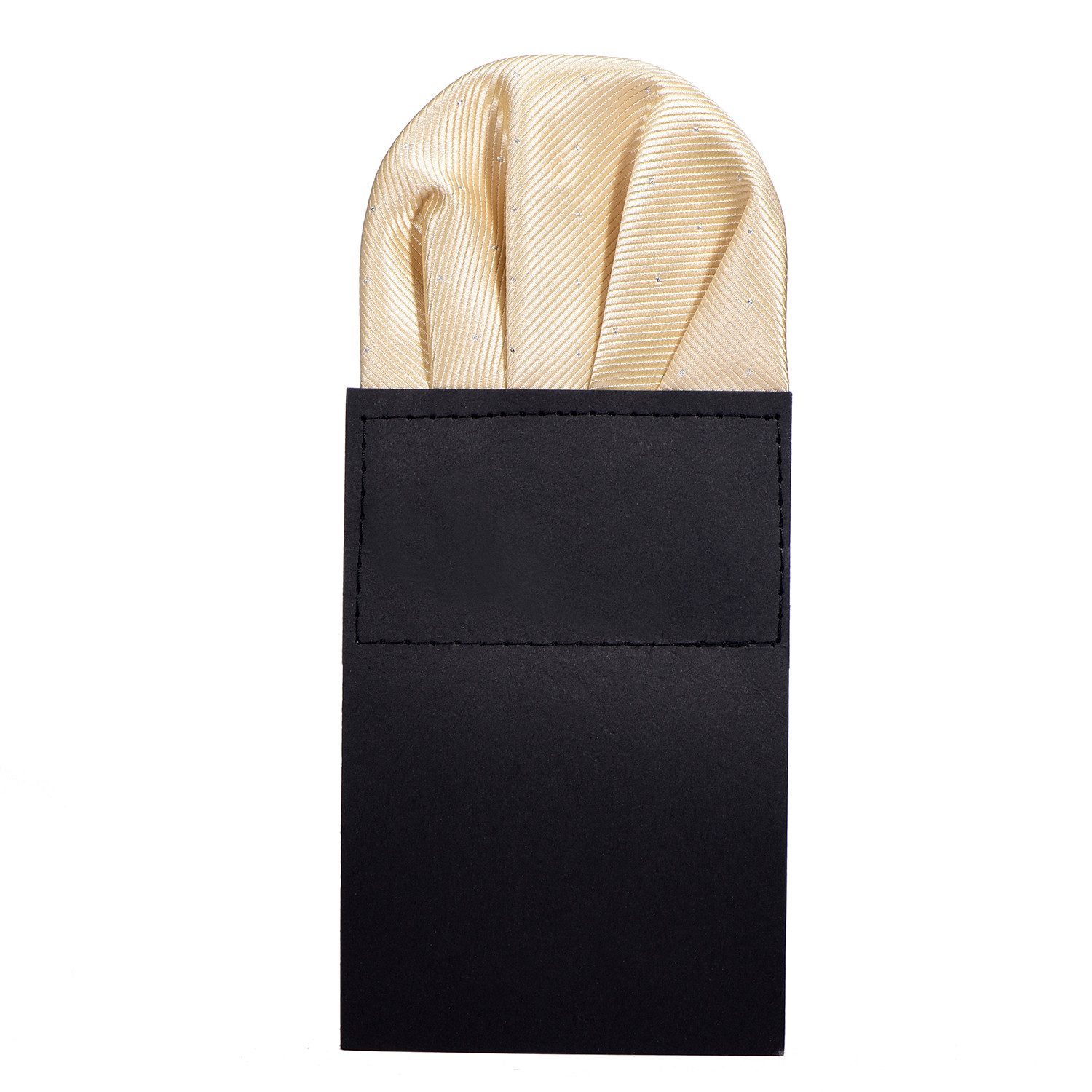 DonDon Einstecktuch DonDon Herren Einstecktuch vorgefaltet, (Packung, 1-St. Packung), vorgefaltet, mit Karton verstärkt, Seidenlook