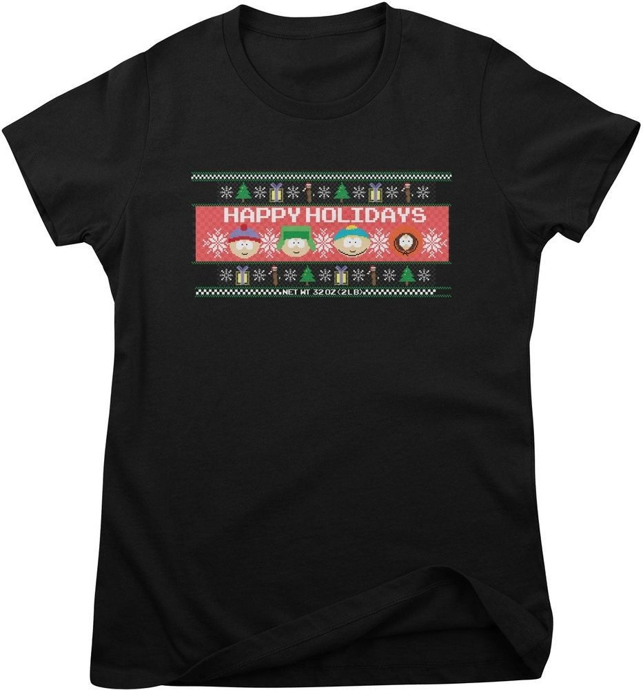 South Park T-Shirt South Park - Happy Holidays Girly Tee