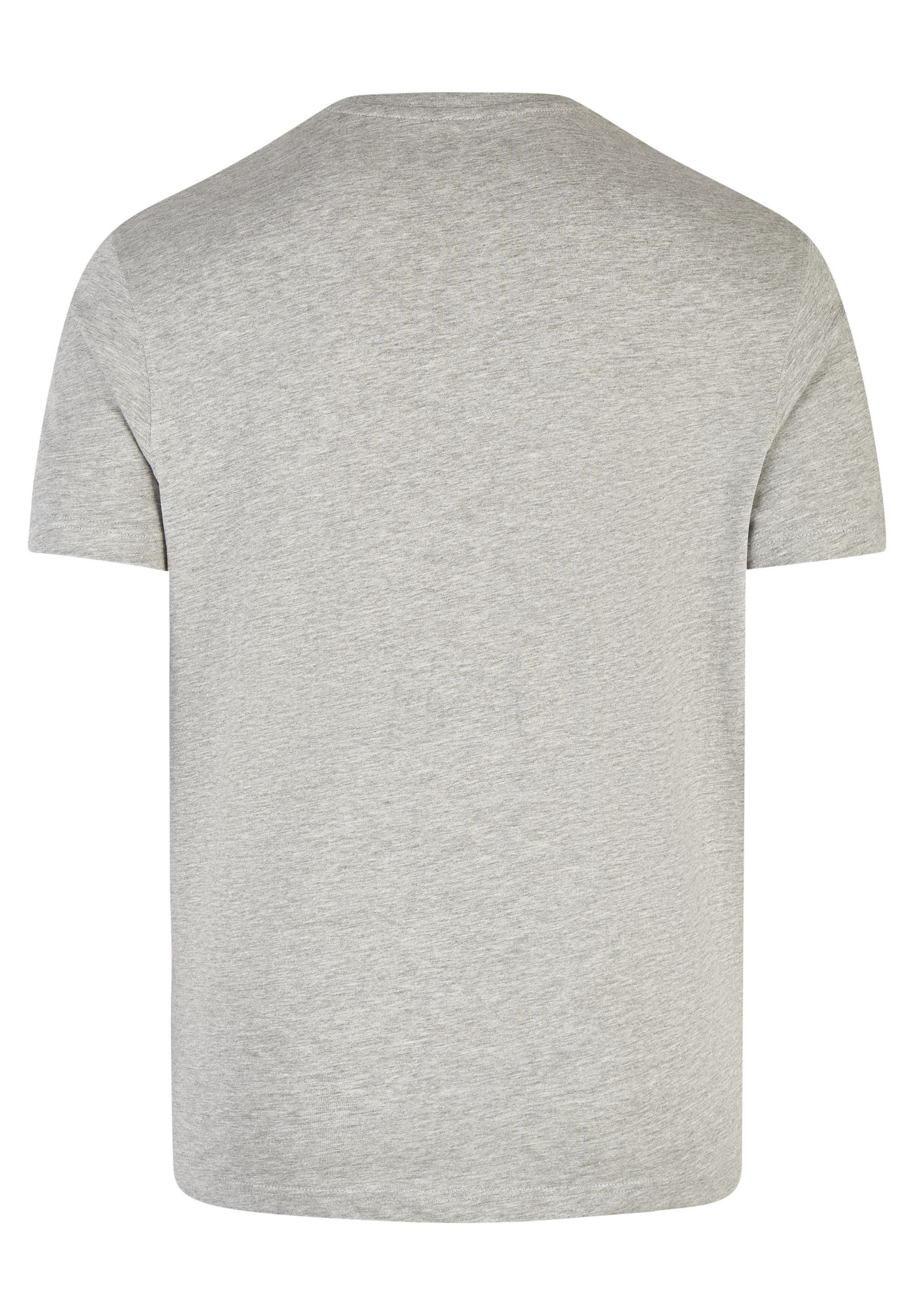 HECHTER PARIS T-Shirt (2-tlg) Cooles Melange-Muster, dezente Logo-Stickerei auf der Brust