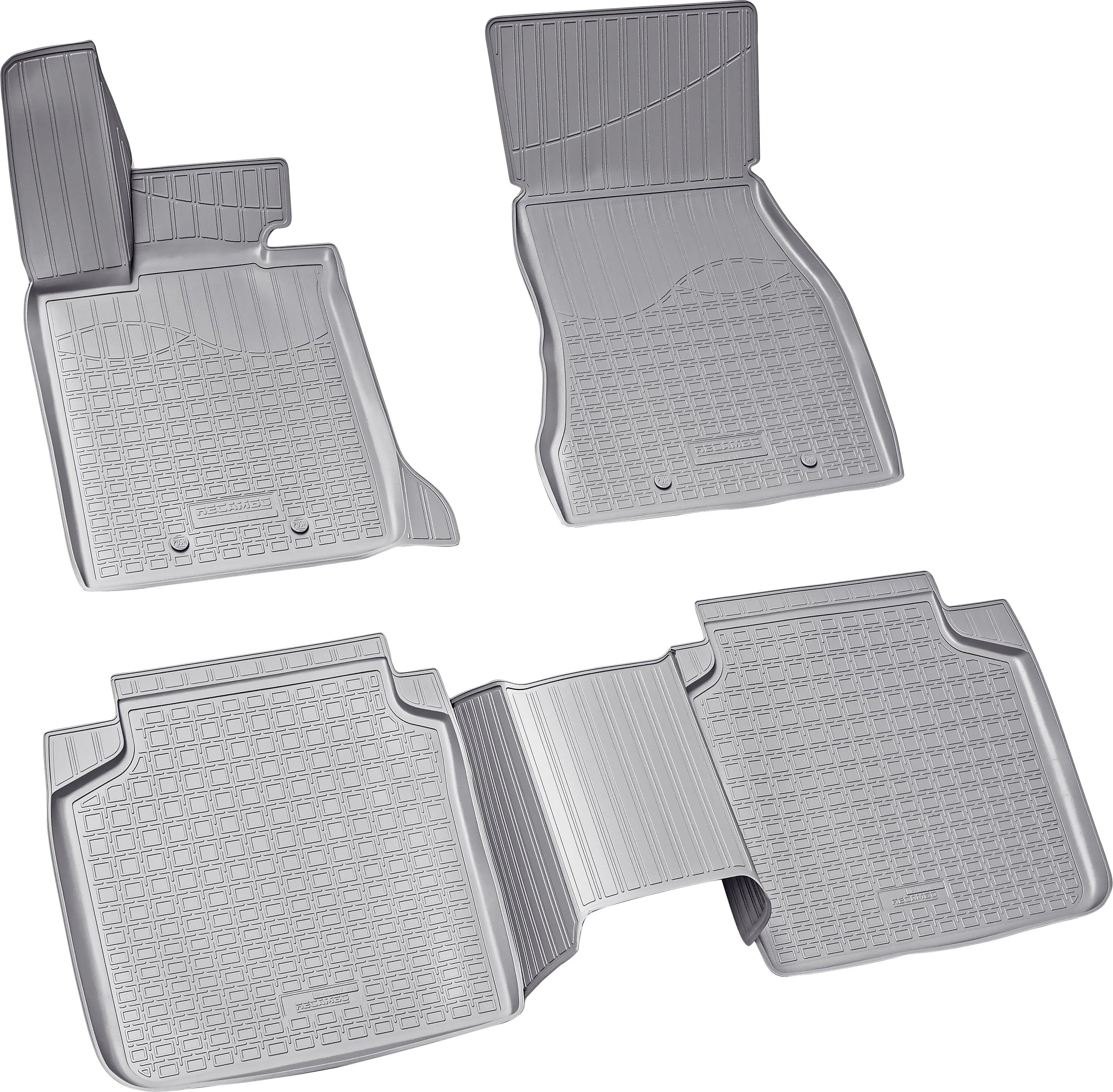 RECAMBO Passform-Fußmatten CustomComforts (4 St), für BMW 7er, G12 LANG ab 2015, perfekte Passform