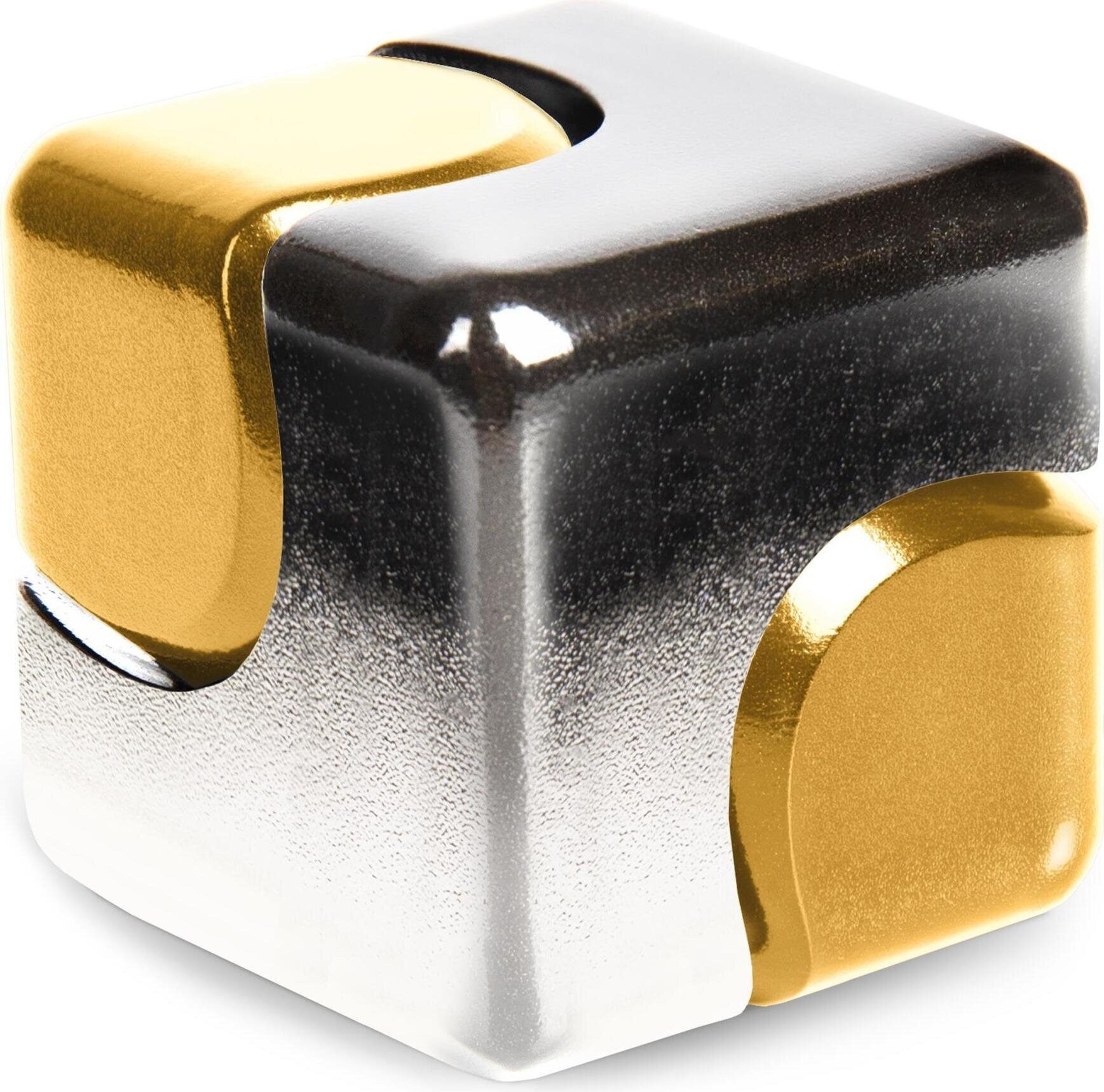 Triton-X Fidget Spinner bopster Fidget Spinner Cube Silber und Gold