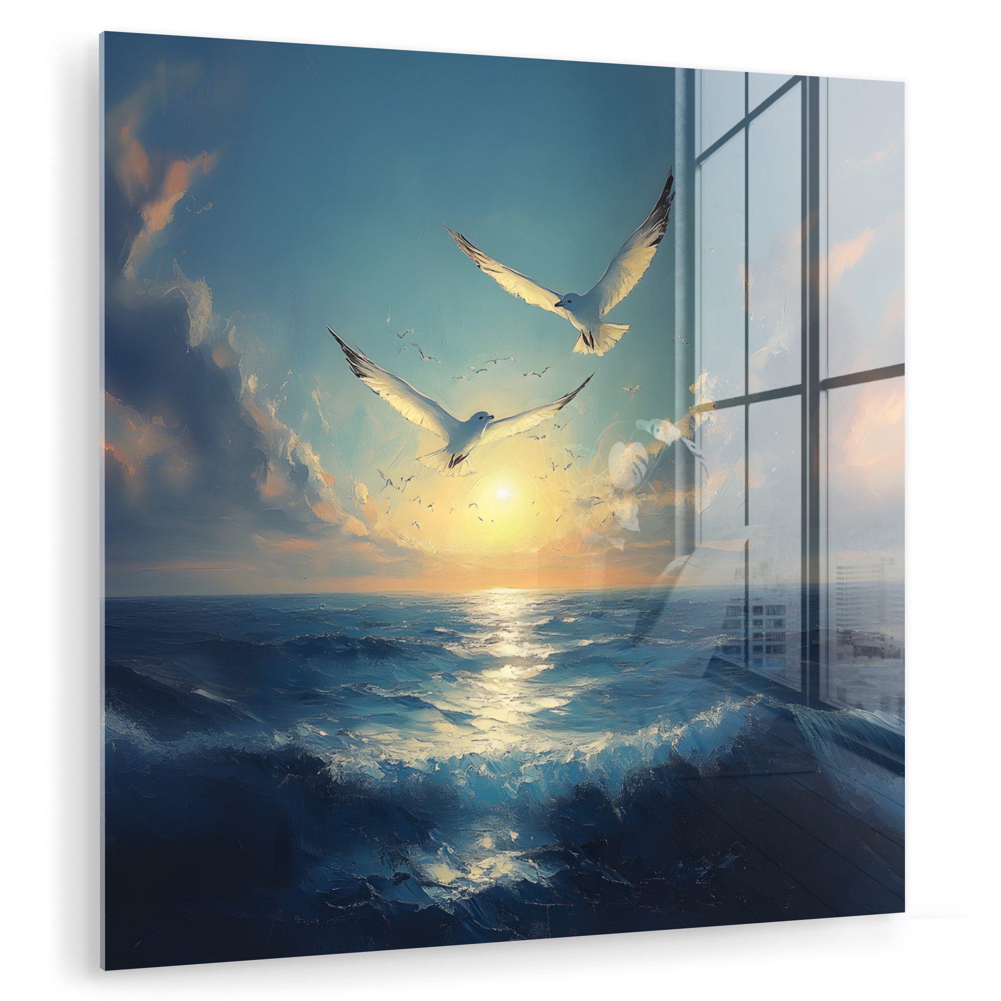 MuchoWow Acrylglasbild Möwen - Meer - günstig online kaufen