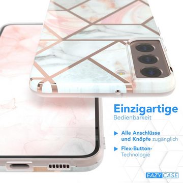 EAZY CASE Handyhülle IMD Motiv Cover für Samsung Galaxy S22 Plus 5G 6,6 Zoll, Silikonhülle stoßfest Silicon Back Cover Motivhülle Tasche Rosé Gold