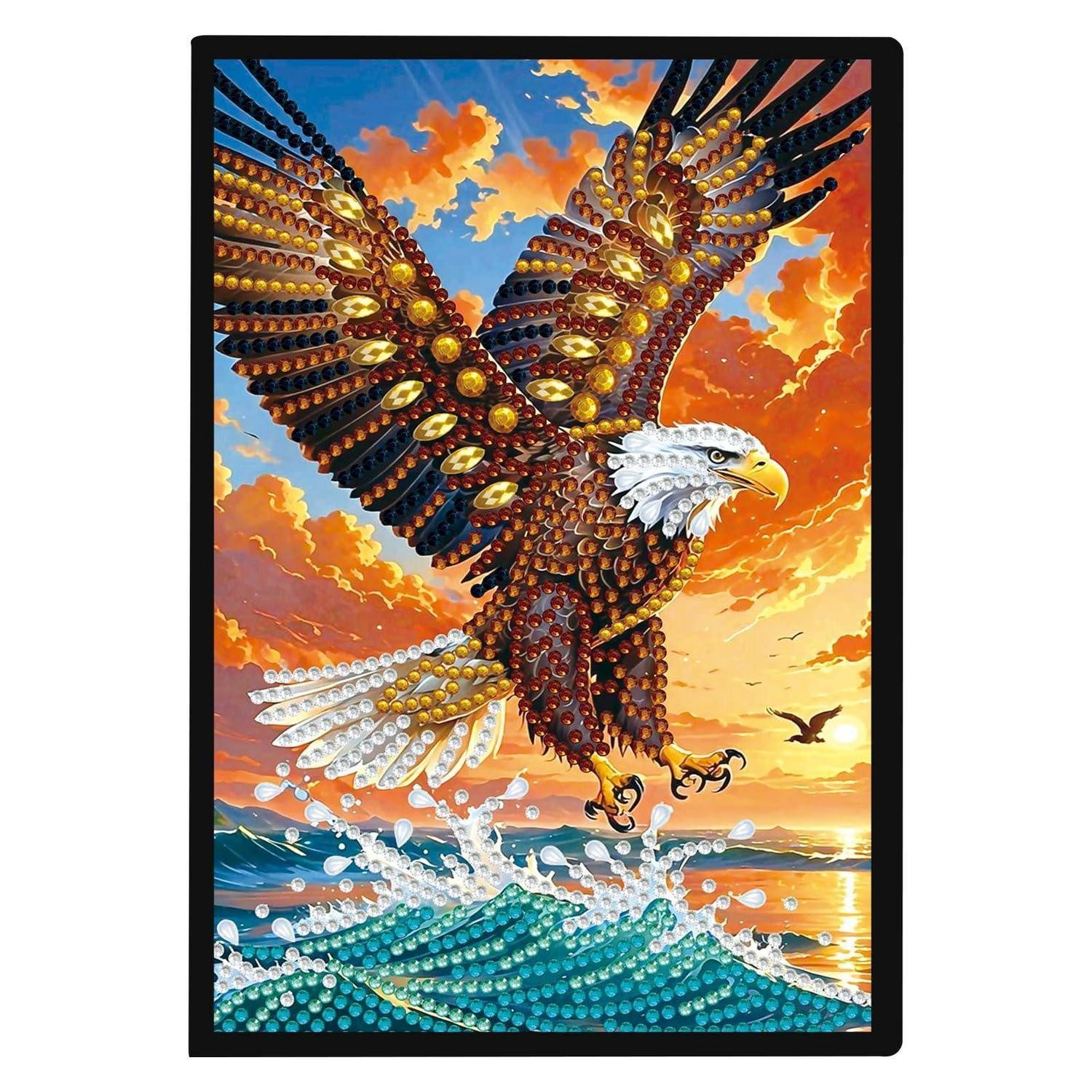 LuxusKollektion Tagebuch Notizbuch A5 Diamant Adler