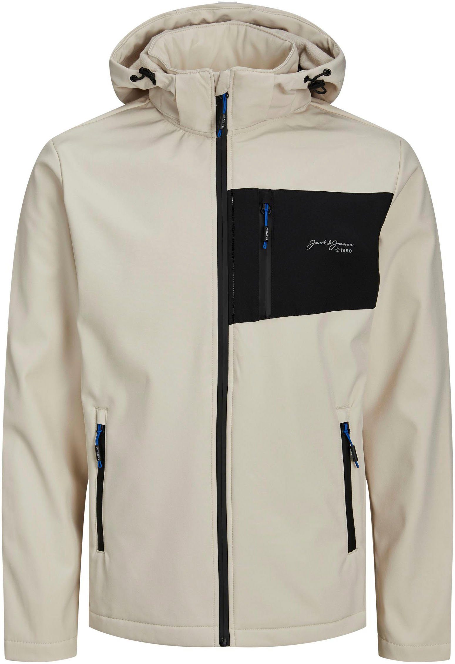 Sonderangebotsaktionen Jack & Jones Softshelljacke JJTYSON SOFTSHELL JJ JACKET moonbeam