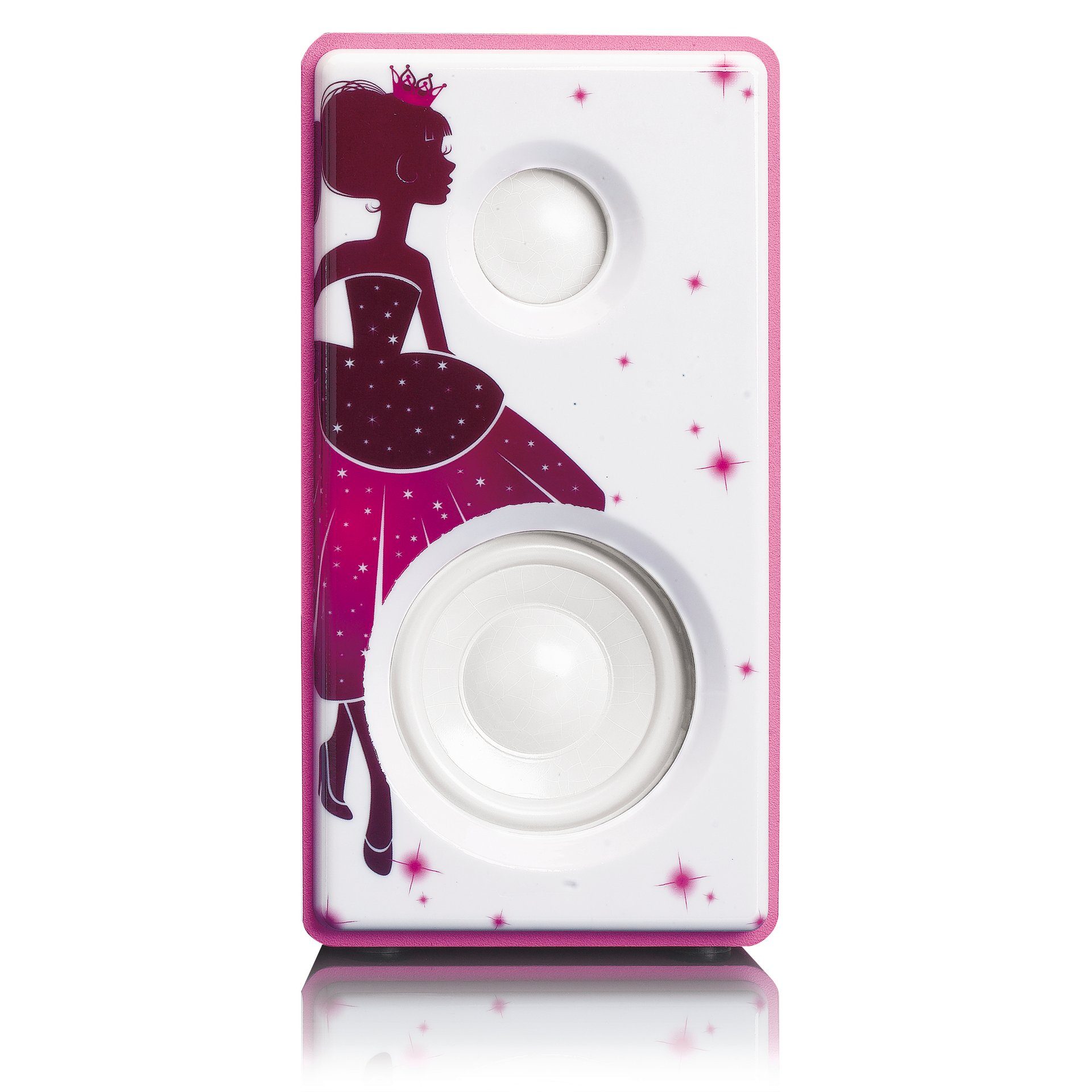 Lenco Bluetooth MC-020 Mikro-Stereoanlage Pink;Weiß mit und FM-Radio W) Microanlage 5 (FM-Tuner,
