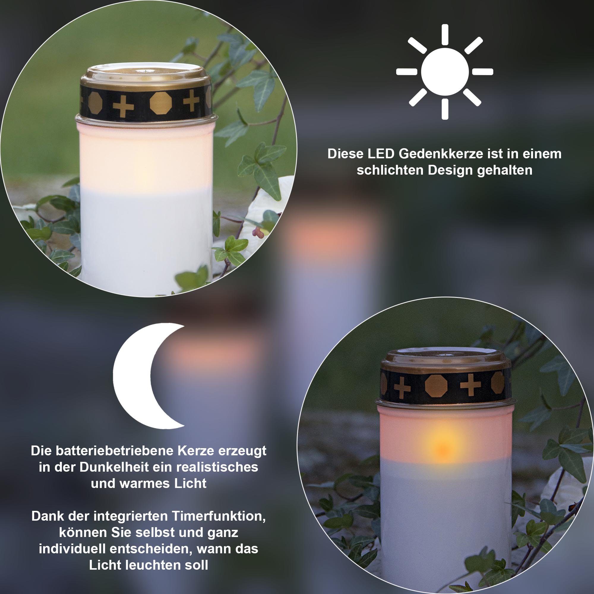STAR TRADING LED-Kerze Grabkerze Serene (1-tlg) – Bild 4 von 5