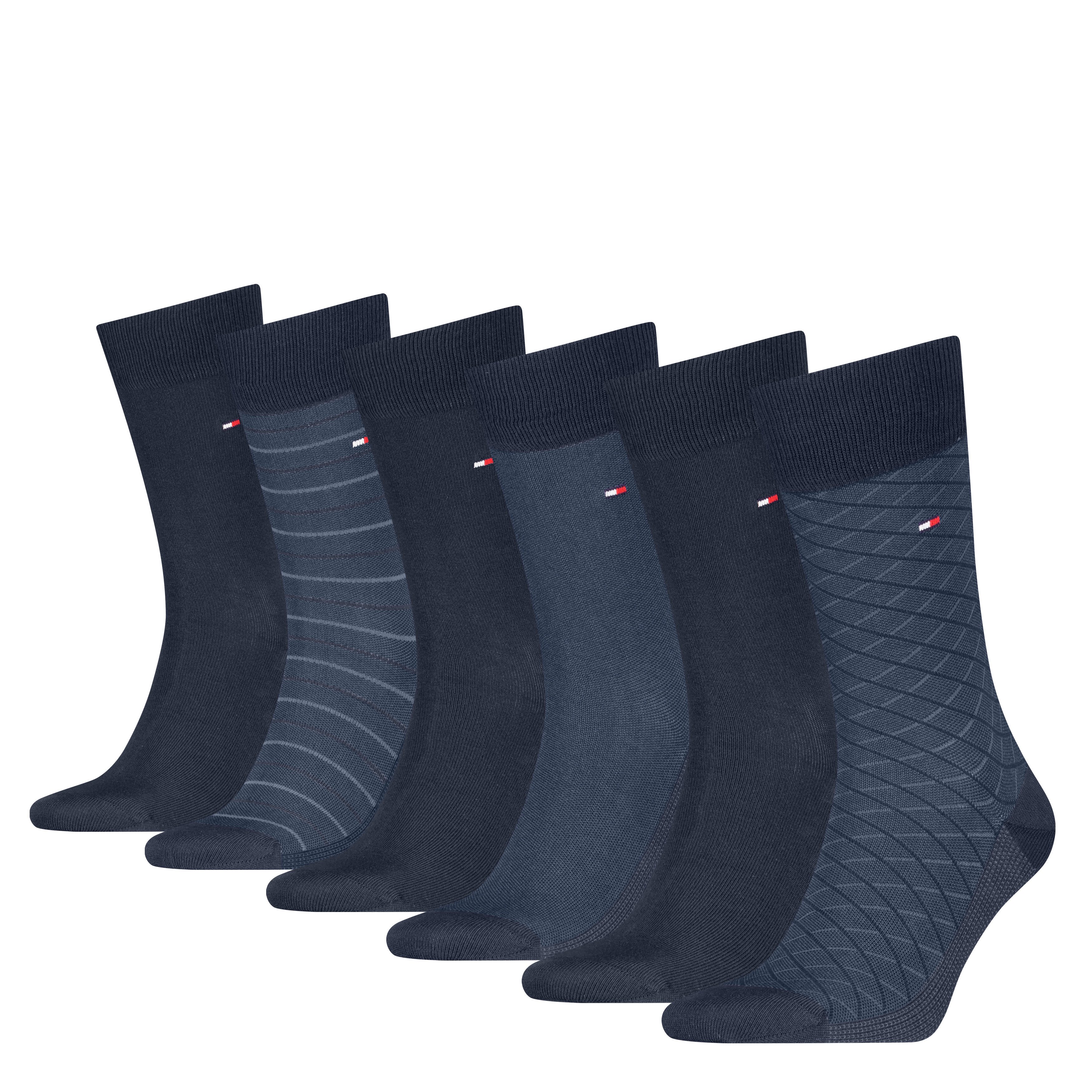 Tommy Hilfiger Socken TH MEN SOCK 6P TIN GIFTBOX BIRDEYE (6er Pack) günstig online kaufen