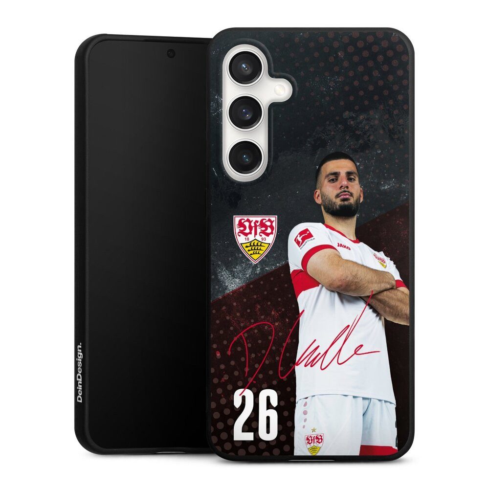 DeinDesign Handyhülle VfB Stuttgart Deniz Undav Offizielles Lizenzprodukt Deniz Undav 24/25, Samsung Galaxy S24 FE 5G Silikon Hülle Premium Case Handy Schutzhülle