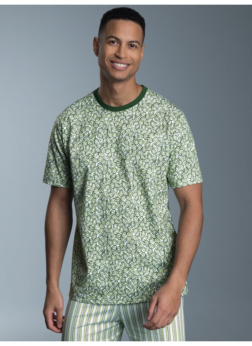 Trigema Schlafanzug TRIGEMA T-Shirt mit Allover günstig online kaufen
