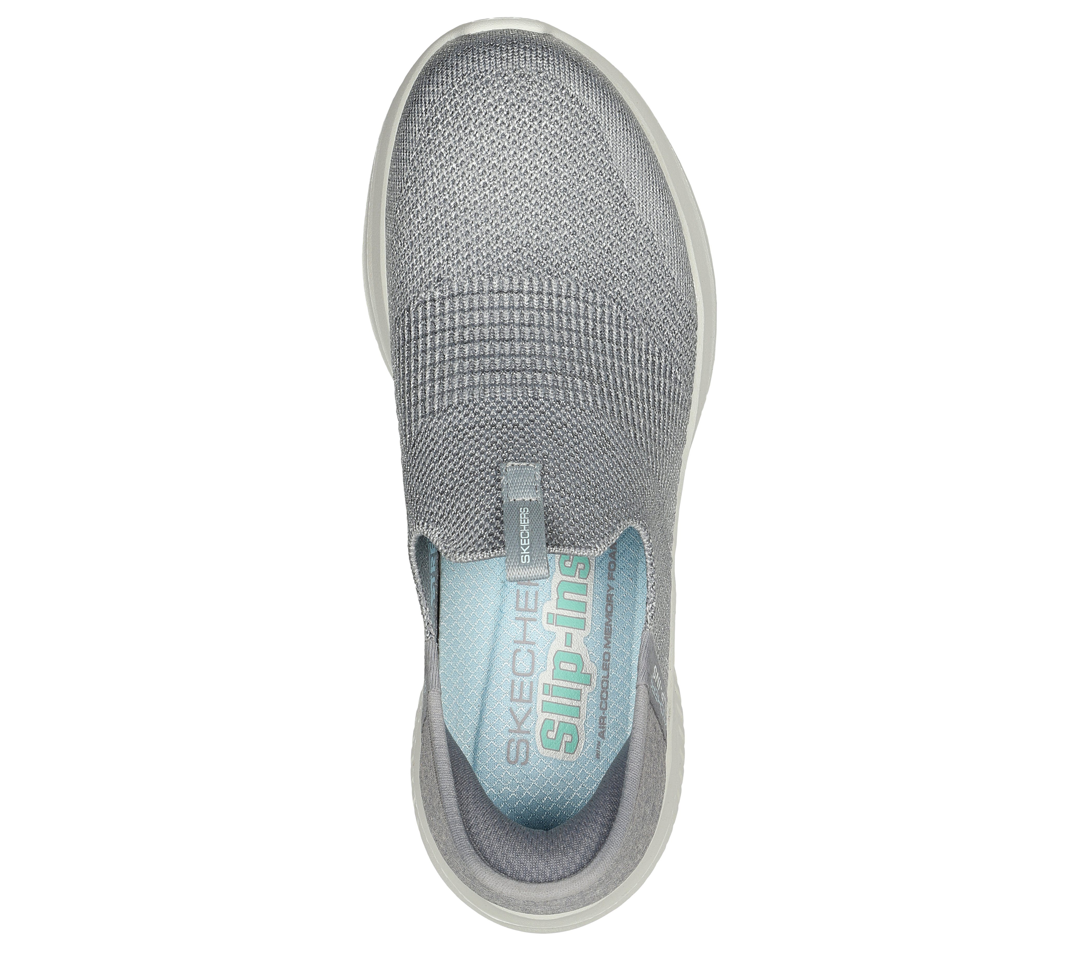 Sneaker Foam-Komfort-Innensohle ULTRA SMOOTH Air-Cooled Gepolsterte FLEX Slip-On Skechers 3.0 Memory Hellgrau STEP