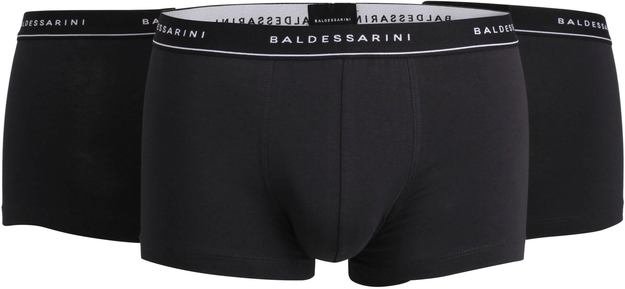 BALDESSARINI Retro Pants Short Pants 3er Pac schwarz-dunkel-uni