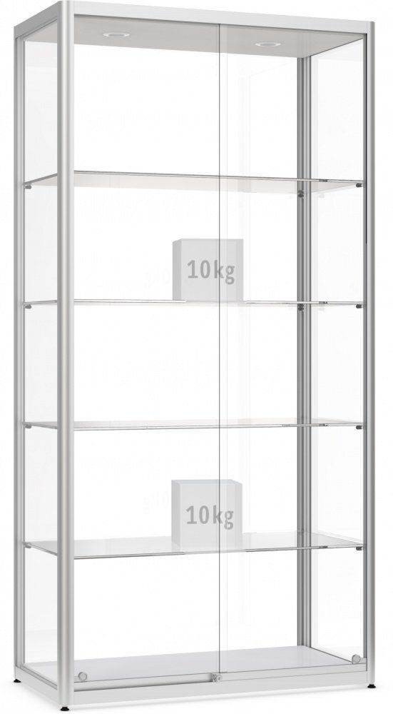 König Werbeanlagen Vitrine Dreifke® Factory Vitrine 200, für Innen, 1000x2000x500mm, abschließbar