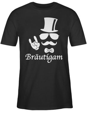 Shirtracer T-Shirt Bräutigam Hipster JGA Männer