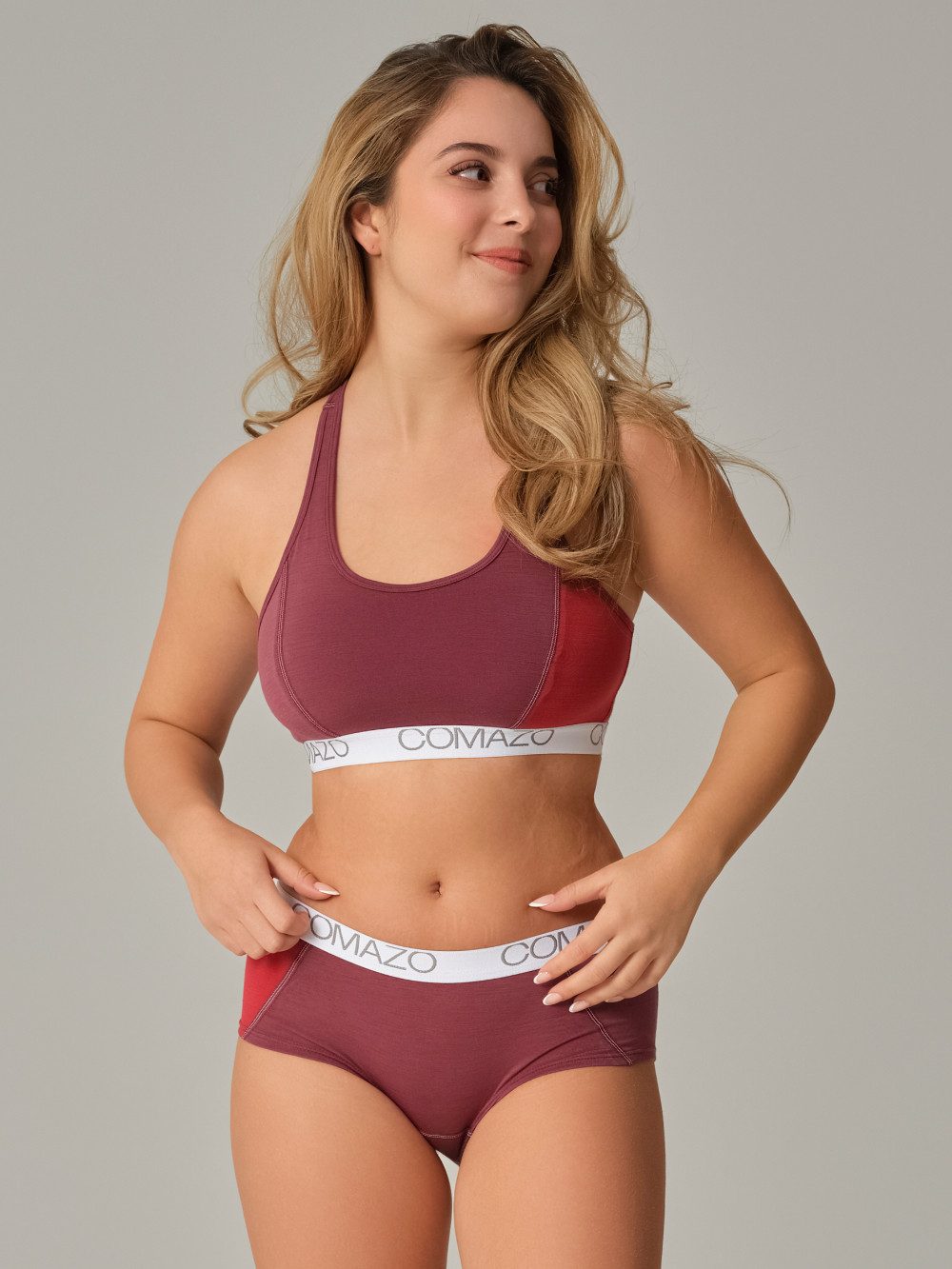 comazo Bustier aus Merinowolle mit Comazo Logo-Elastikbund