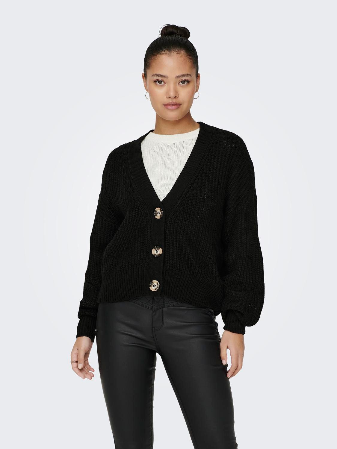JDY Strickjacke JDYJUSTY L/S SHORT CARDIGAN günstig online kaufen