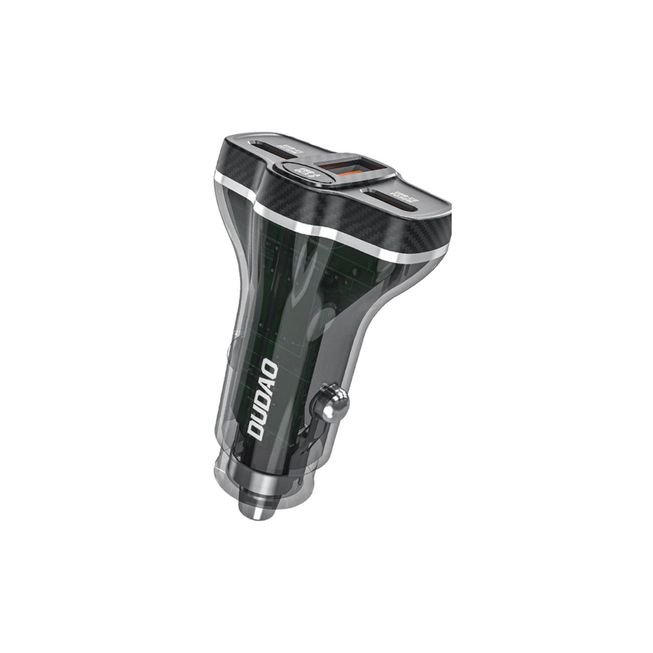 Dudao R78 KFZ-Adapter Kfz-Stecker (12V/24V) zu USB-A, USB-C, 78W Autoladegerät mit PD und QC, 2x USB-A & 1x USB-C