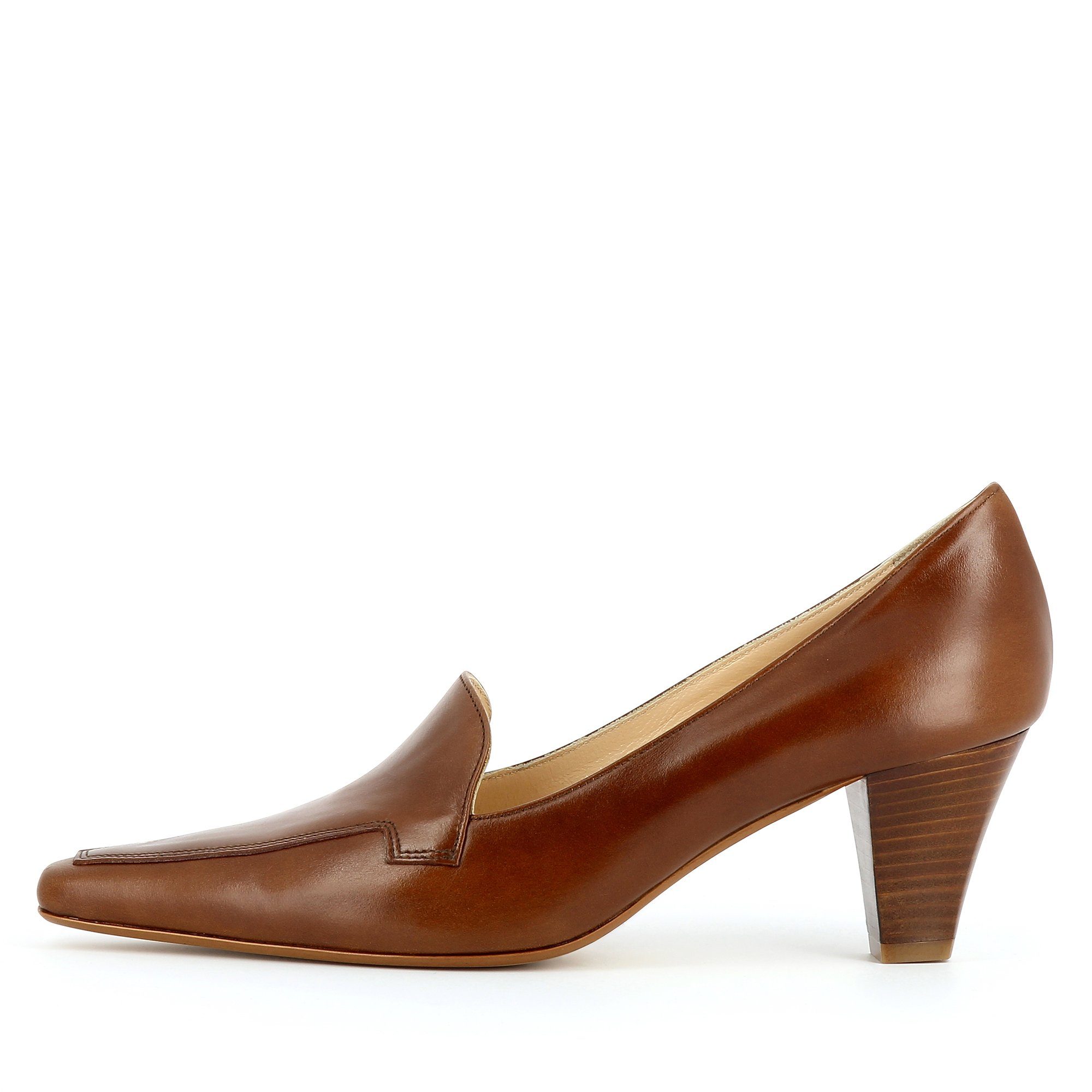 Pumps Italy cognac Handmade in Evita PATRIZIA