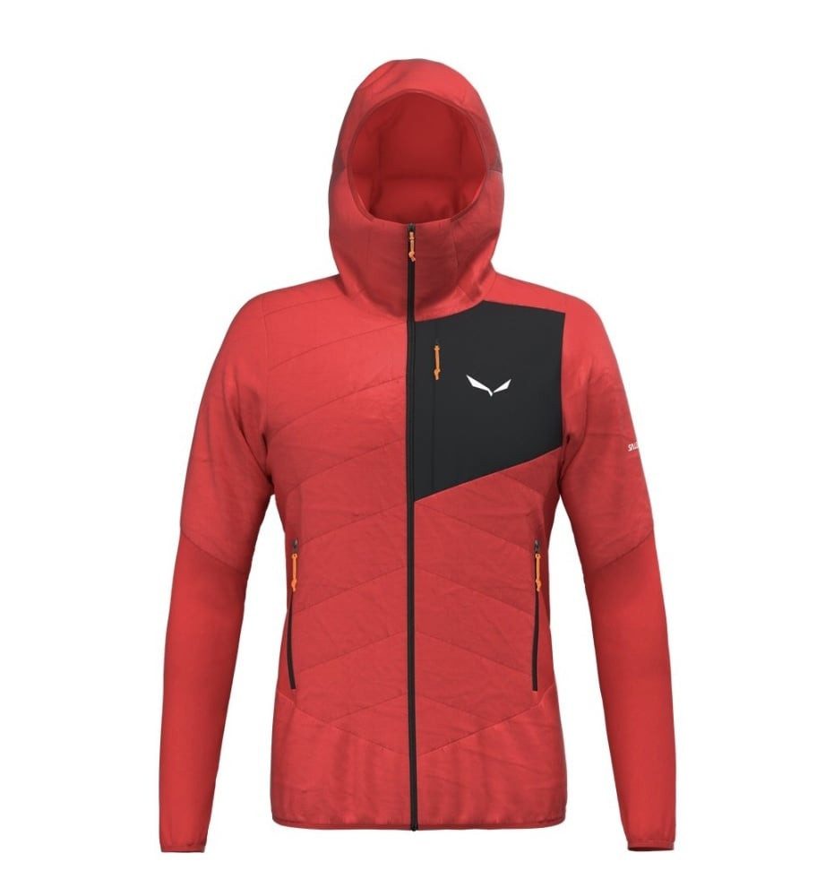 Salewa Hybridjacke Ortles TirolWool Responsive Hybrid (warm, wasserabweisend) flamerot