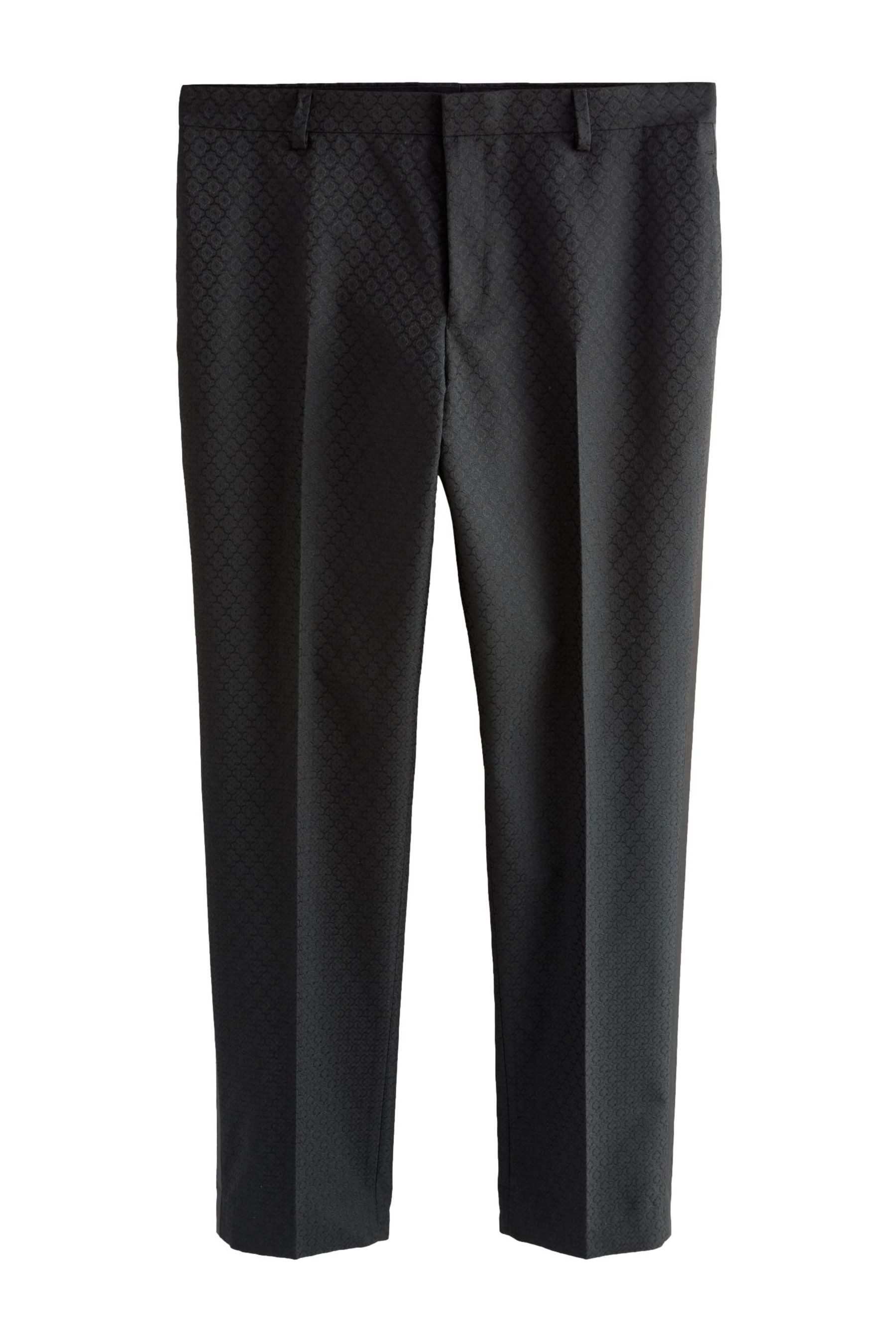 Anzughose Slim Fit Anzughose mit Jacquard-Design