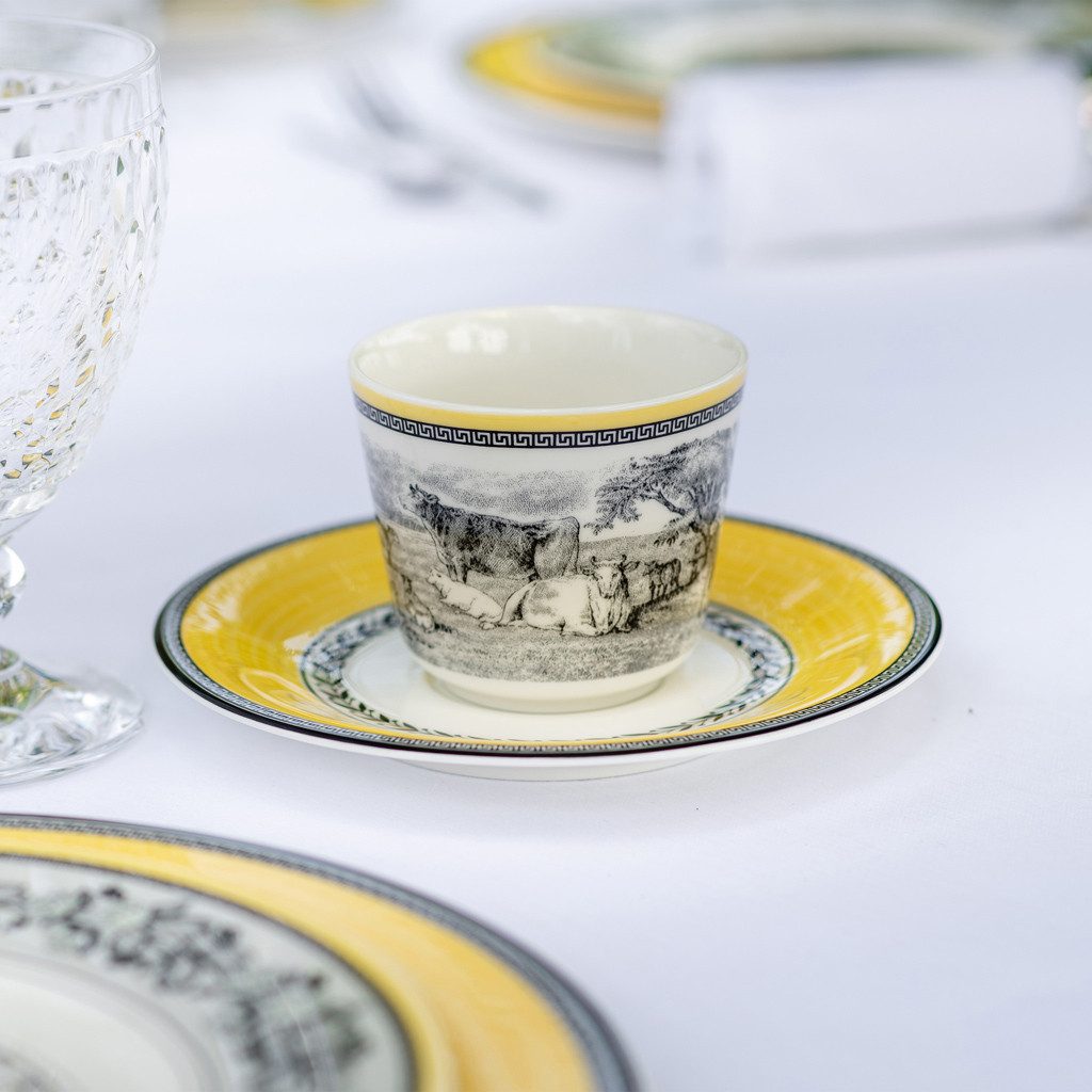 Villeroy & Boch Untertasse Audun Ferme Kaffee-/Tee-Untertasse, (1 St), Premium Porcelain, mikrow.- & spülm.sicher, Made in Germany