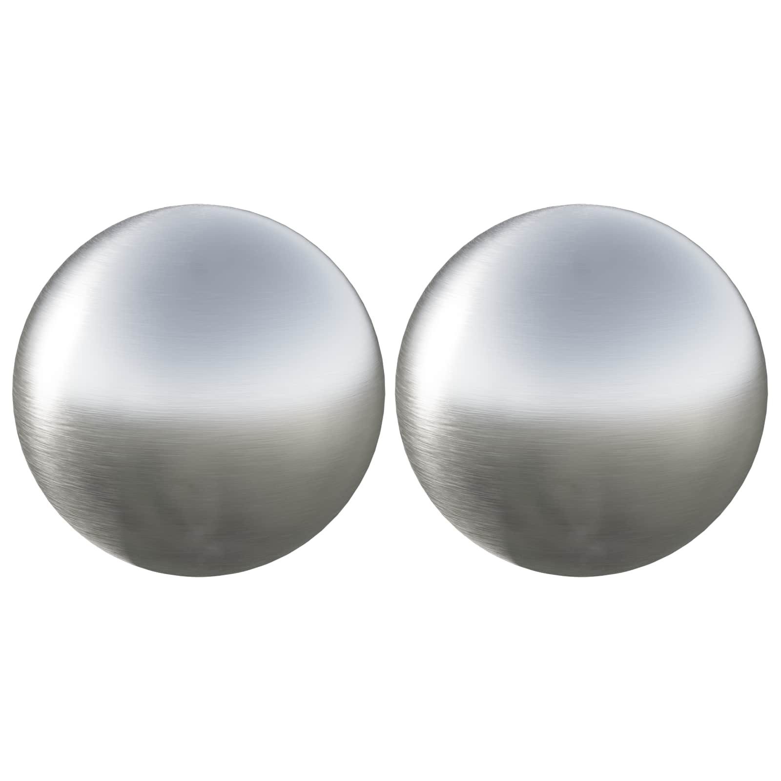 vidaXL Hängedekoration Gebürsteter Ball 2 stk. Ø 15 cm Silber Edelstahl 201 (2 St)