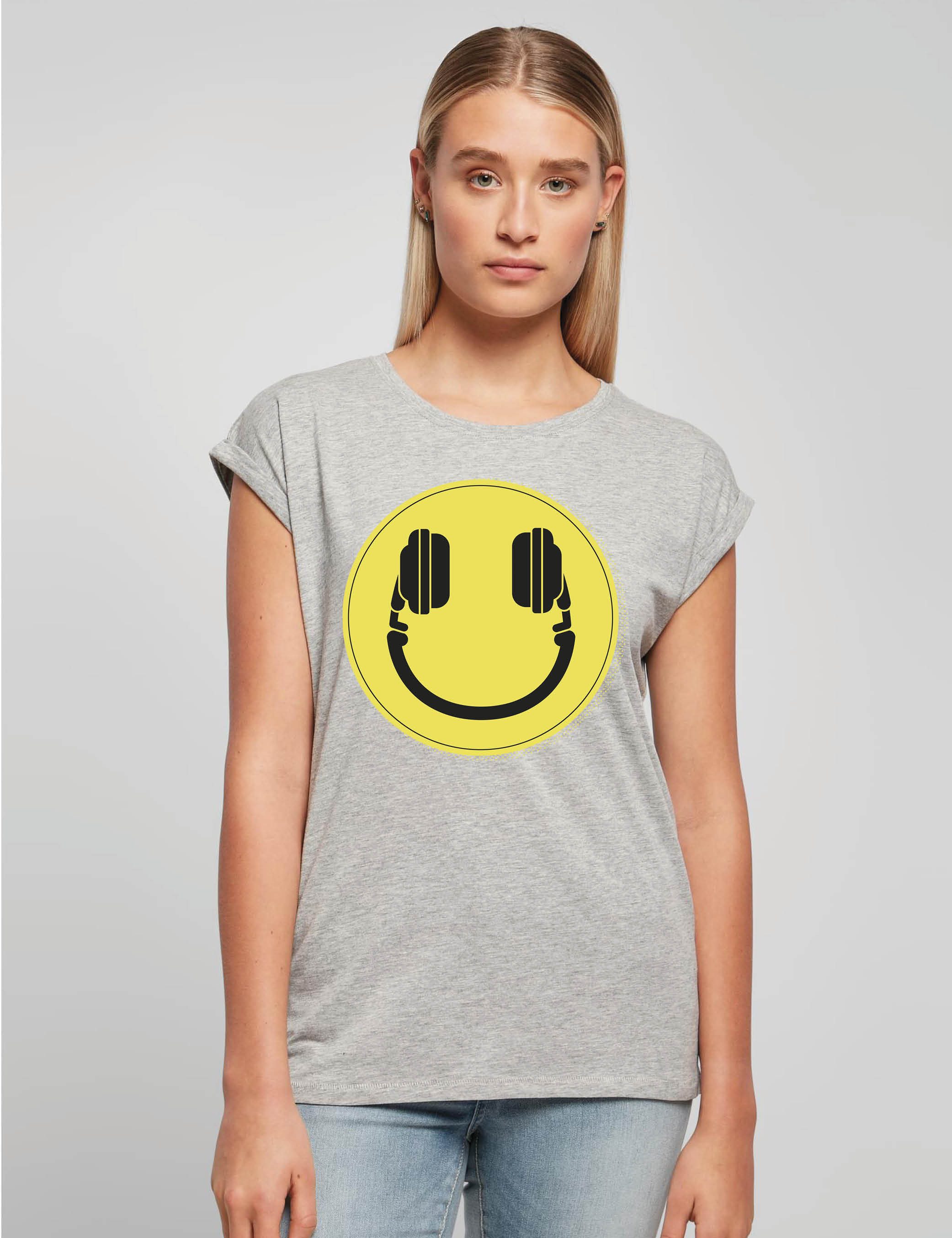 Youth Designz Print-Shirt "Headset Smiley" Damen günstig online kaufen