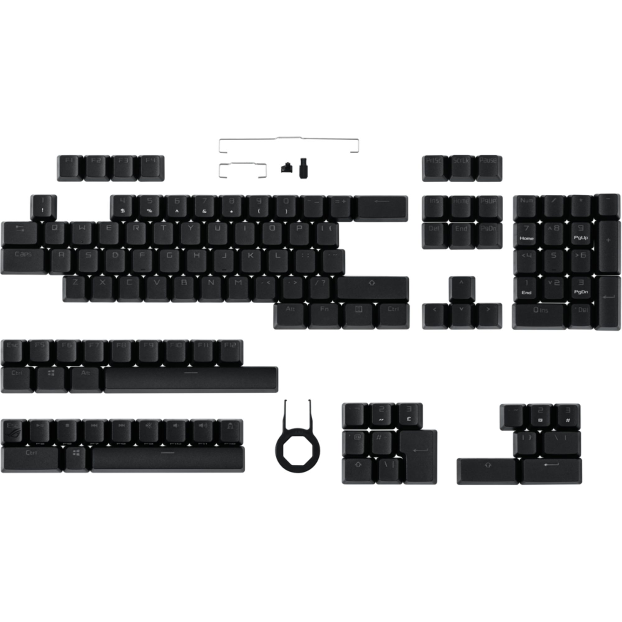 Asus Tastatur-Tastenkappen ASUS ROG PBT Keycap-Set, Tastenkappe, (124 Stück)