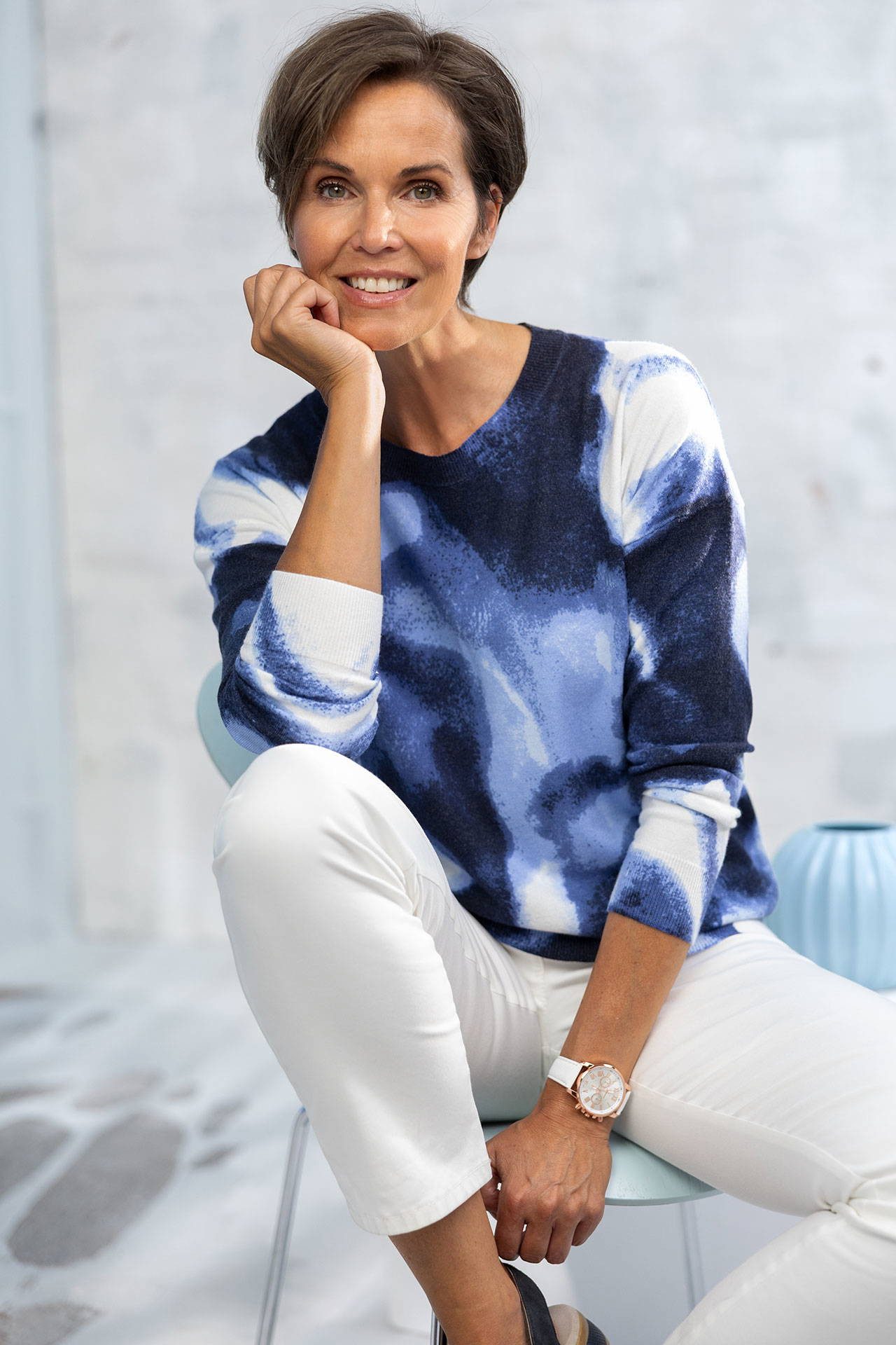 ANNA LARSSEN Rundhalspullover