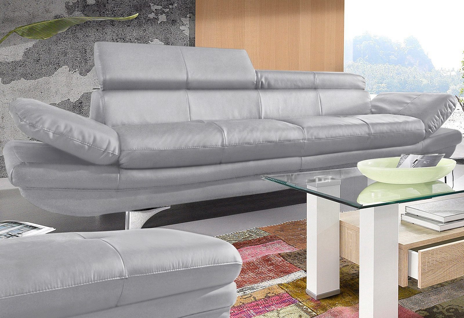 COTTA 3-Sitzer "Enterprise", Big-Sofa, mit Armteilverstellung & Kopfteilver günstig online kaufen