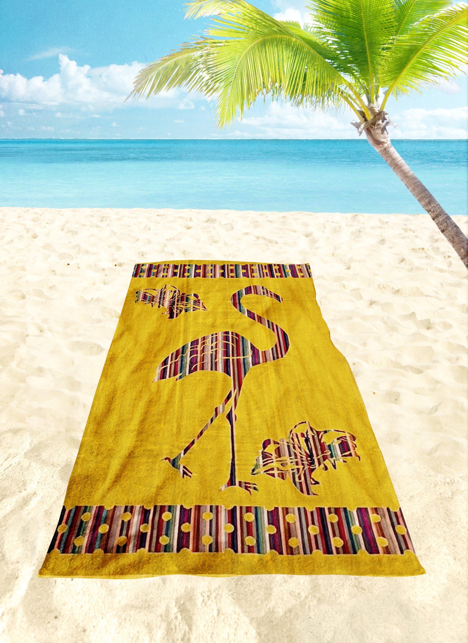 jilda-tex Strandtuch Strandtuch 90x165 cm Badetuch Strandlaken 100% Baumwol günstig online kaufen