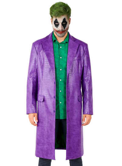 Opposuits Kostüm The Joker Mantel, Fake-Krokomantel wie bei Jared Leto in 'Suicide Sqaud'