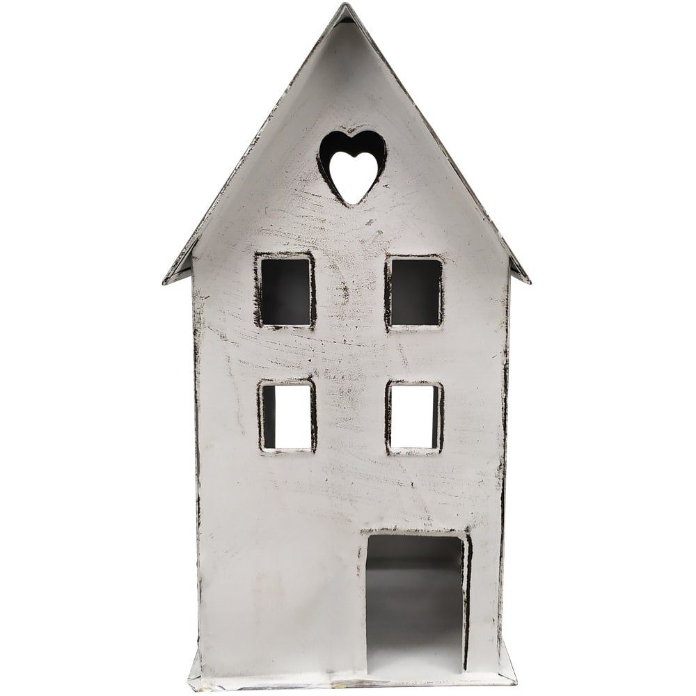 matches21 HOME & HOBBY Kerzenhalter Windlichter Häuschen Haus Fenster Laterne weiß 16 cm (1 St). € 16,99