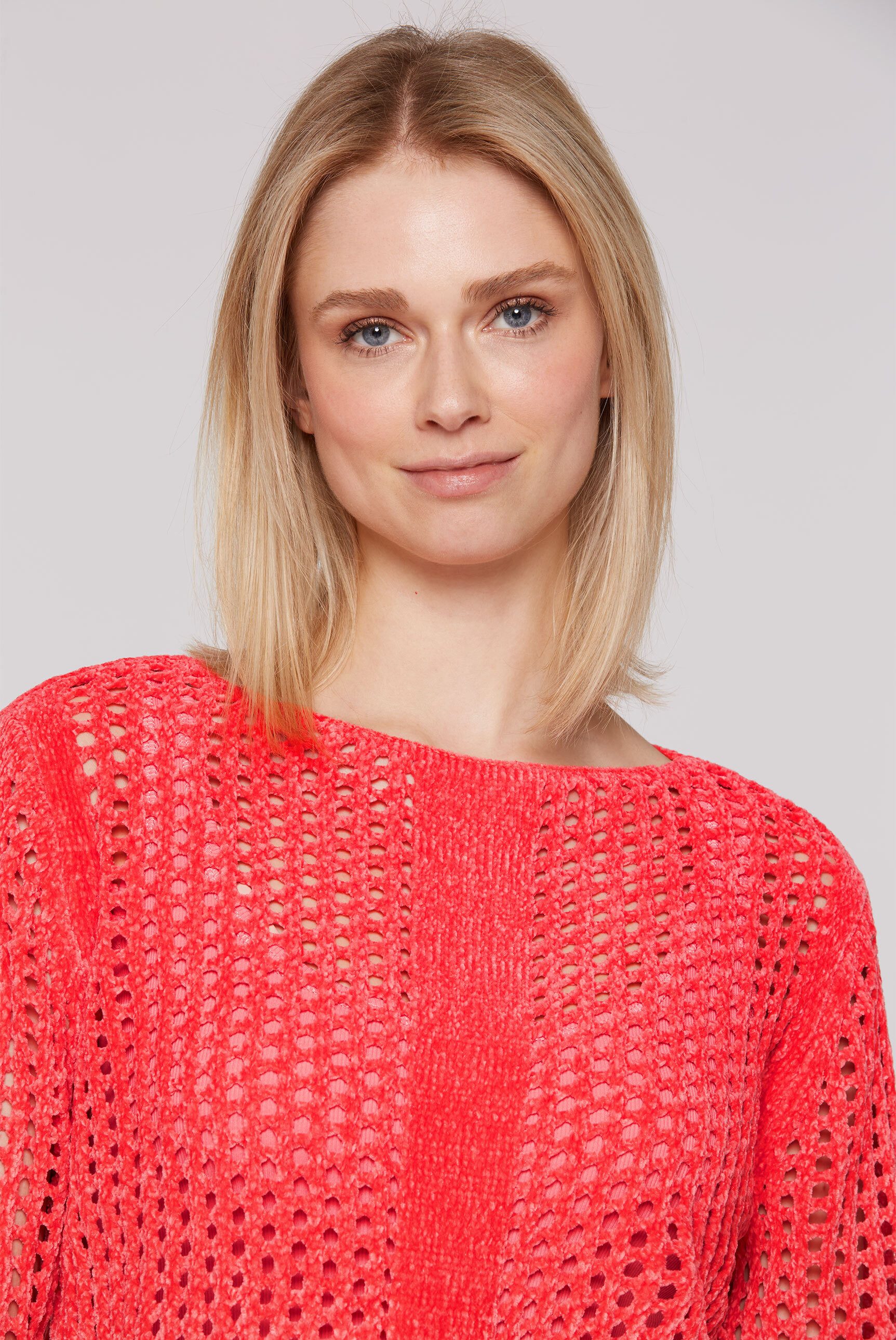 SOCCX Rundhalspullover mit U-Boot-Ausschnitt