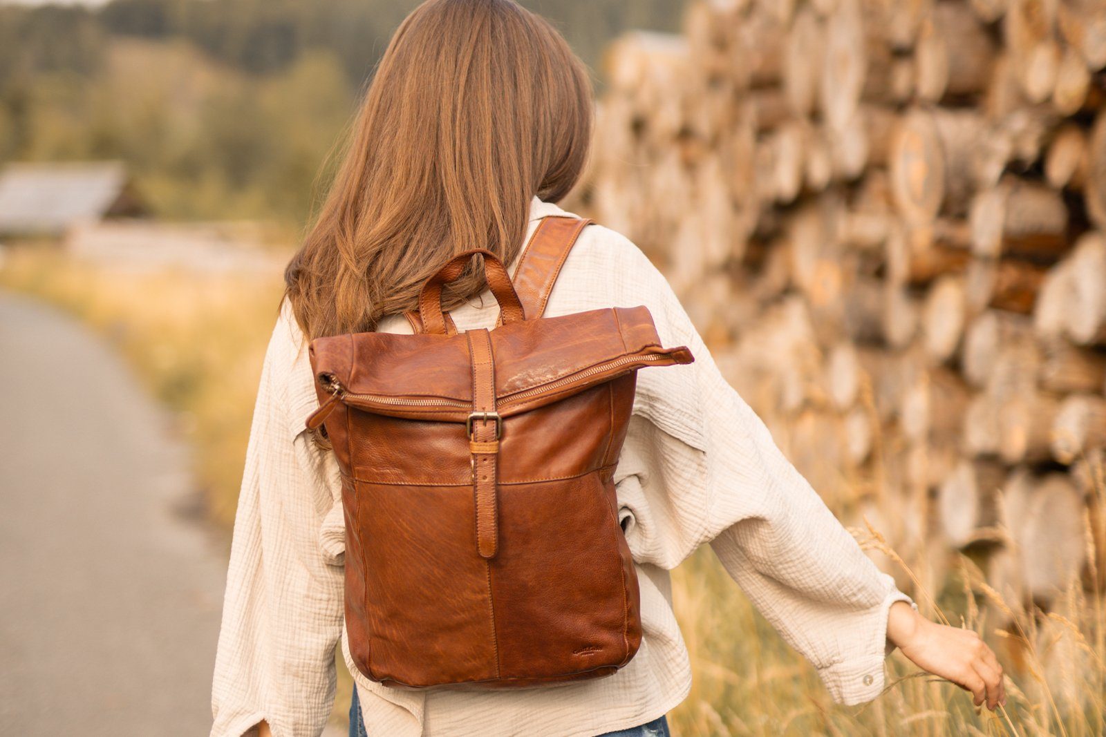 Gusti Leder Rucksack Gusti Leder Rolltop Henning (1-tlg) günstig online kaufen