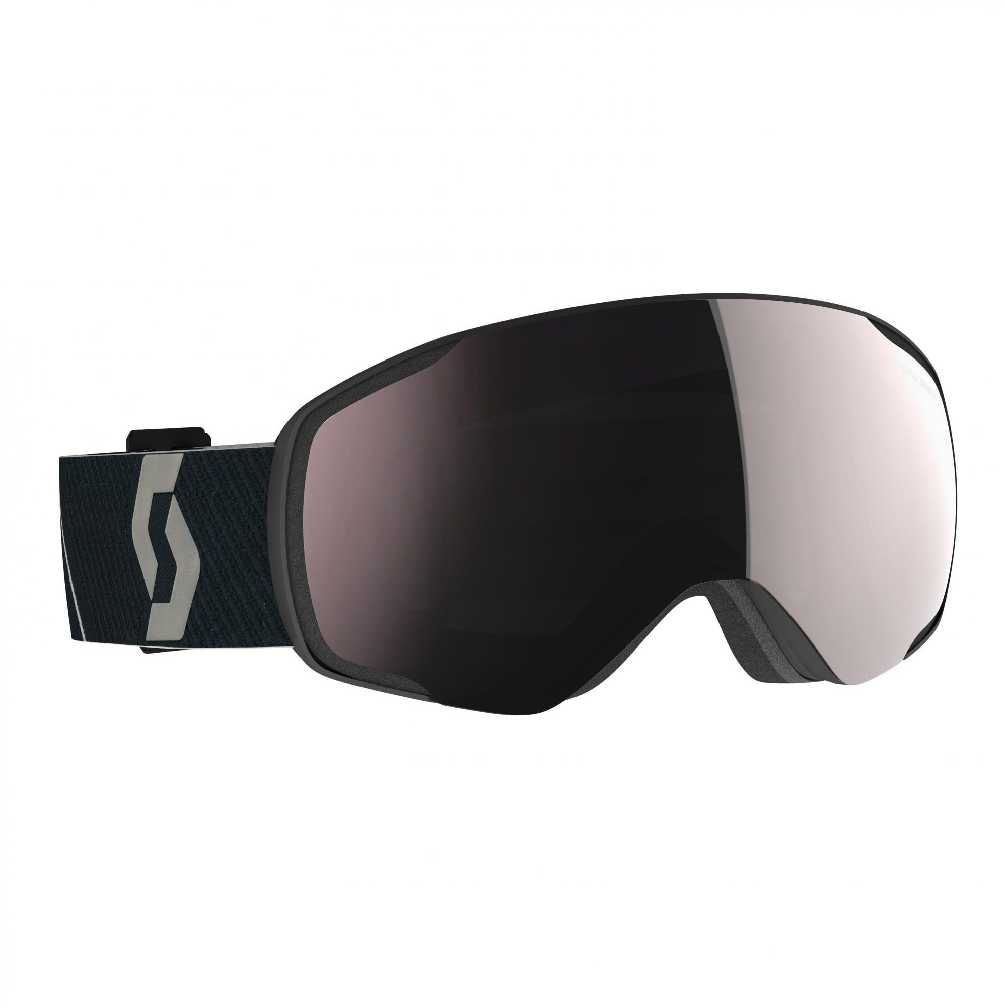 Black Scott Accessoires Enhancer Silver Vapor Scott - Goggle Blue Skibrille Chrome