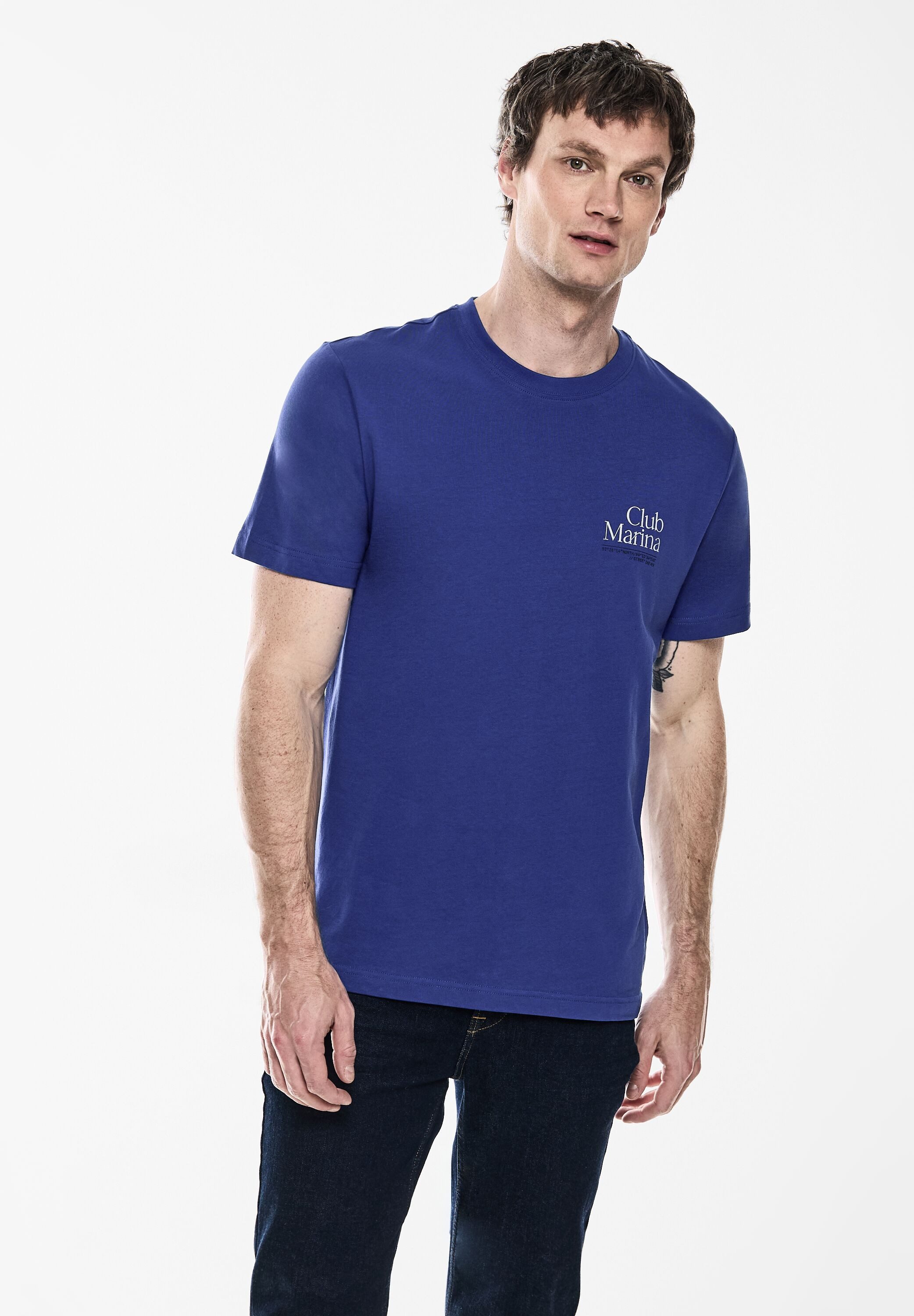 STREET ONE MEN T-Shirt aus reiner günstig online kaufen