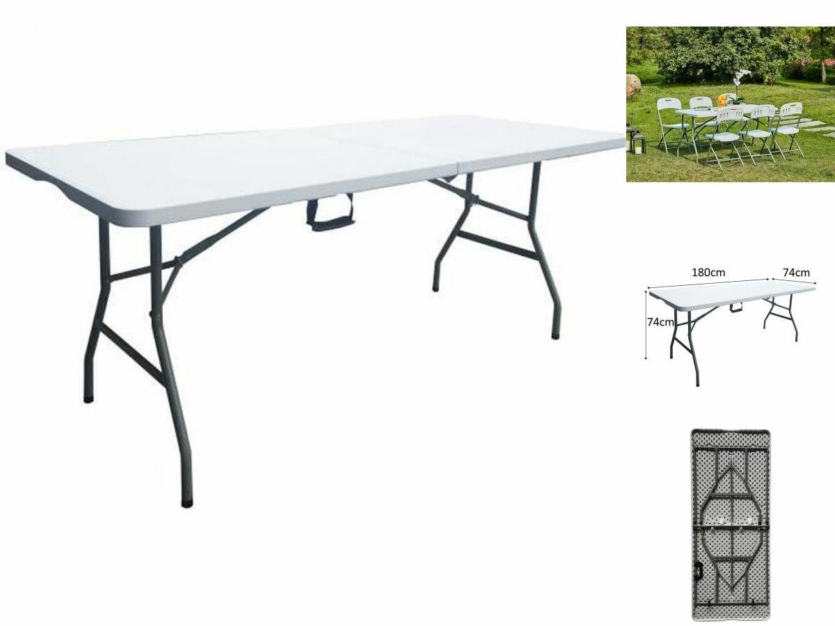 Bigbuy Esstisch Table Klapptisch Metall Kunststoff 180 x 75 x 74 cm