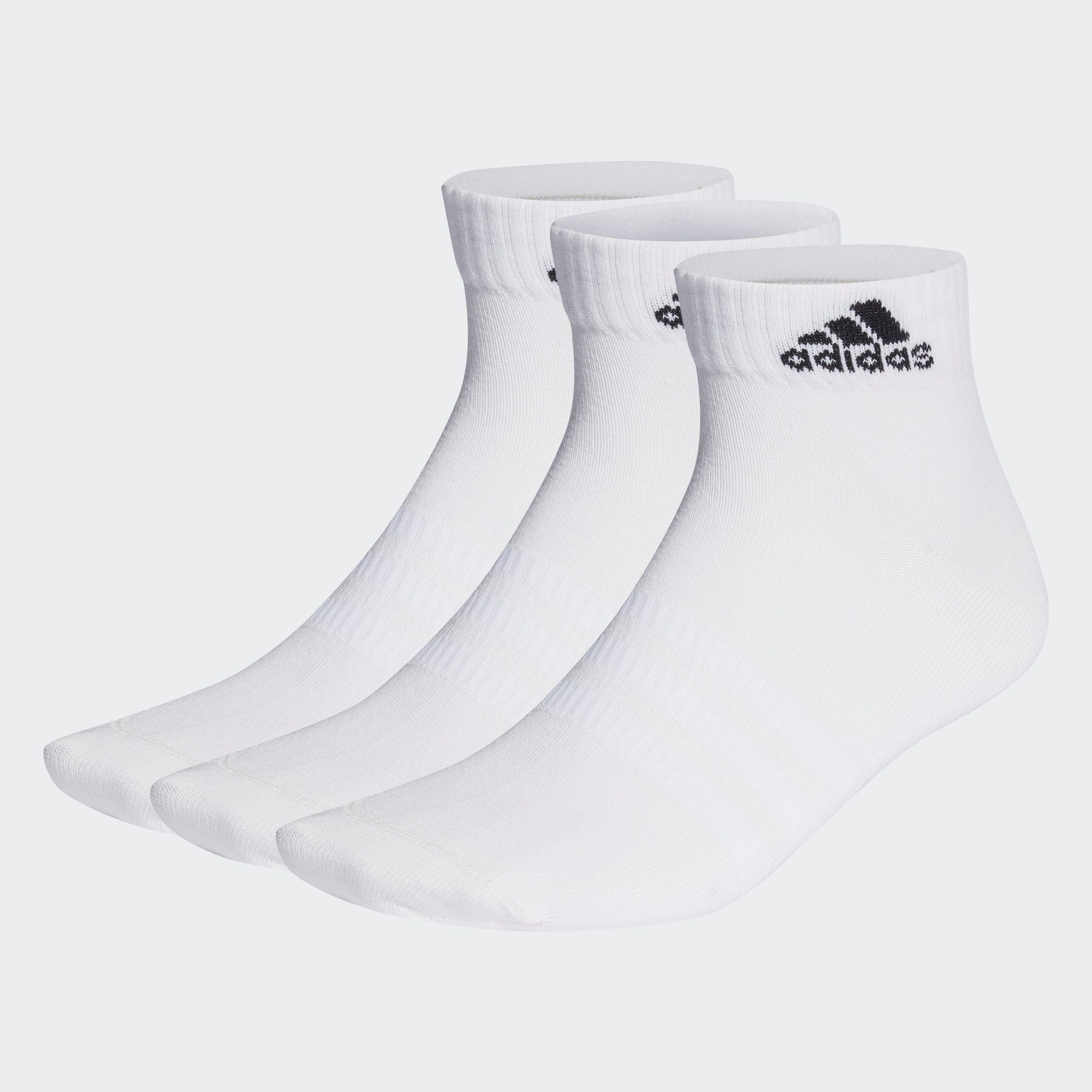 PAAR SOCKEN, 3 THIN / Sportsocken Performance ANKLE (3-Paar) LIGHT Black adidas White AND