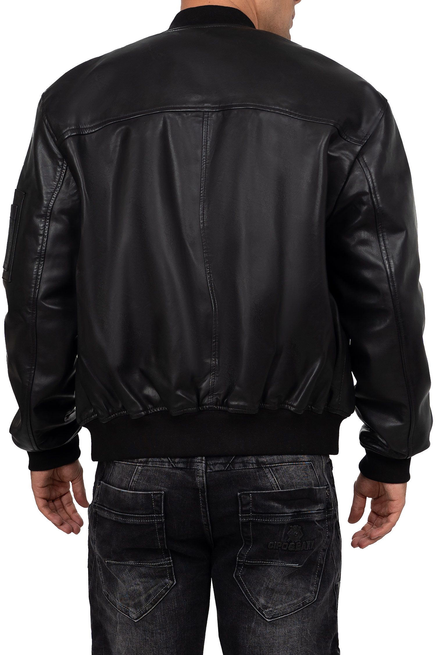 Reichstadt Bomberjacke Herren Echtleder Lederjacke 24RS052 günstig online kaufen