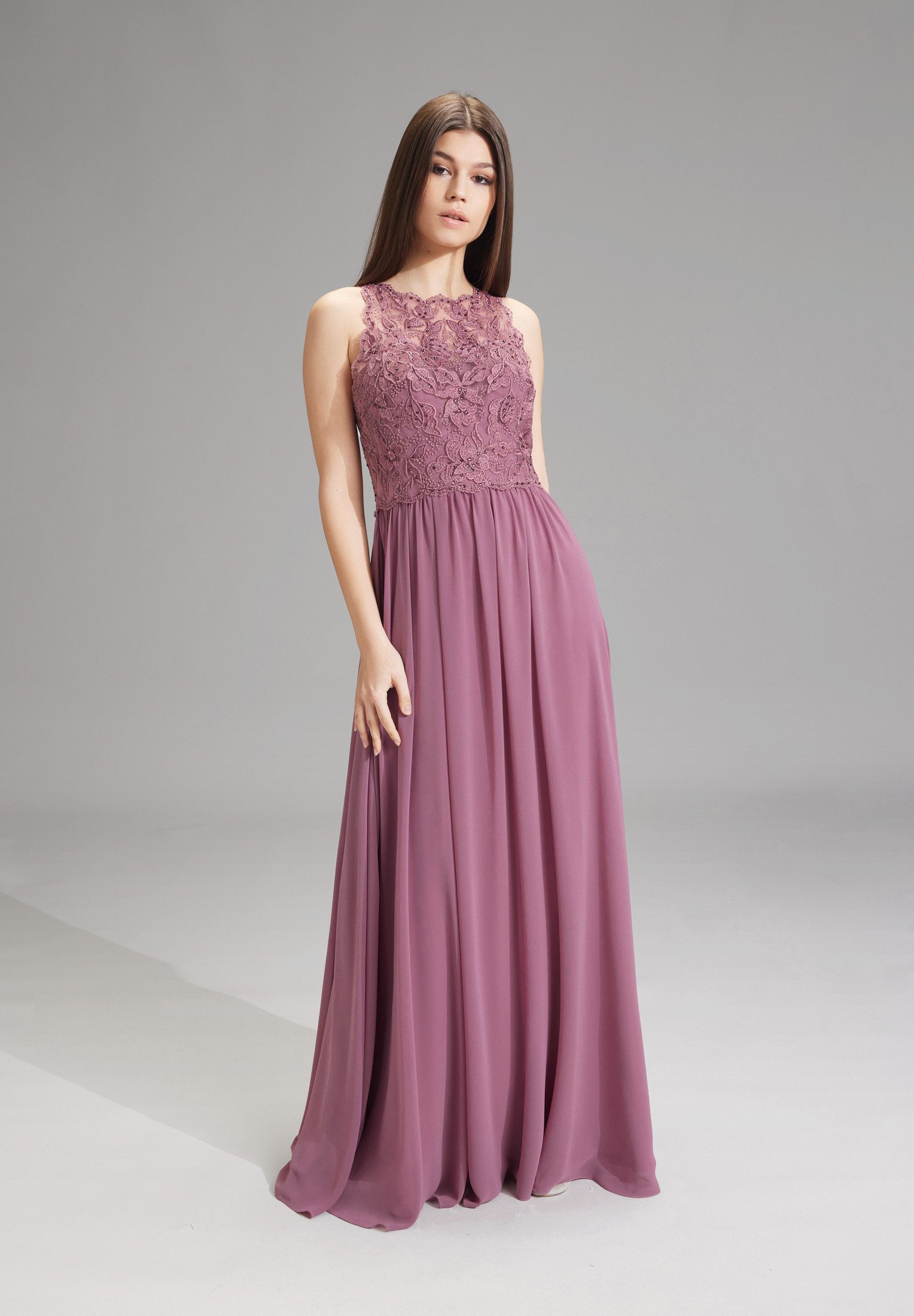 Hey Kyla Abendkleid - High-closed-Abendkleid mit floraler Spitze Taillierter Schnitt mit ausgestelltem Rockteil – Bild 5 von 5