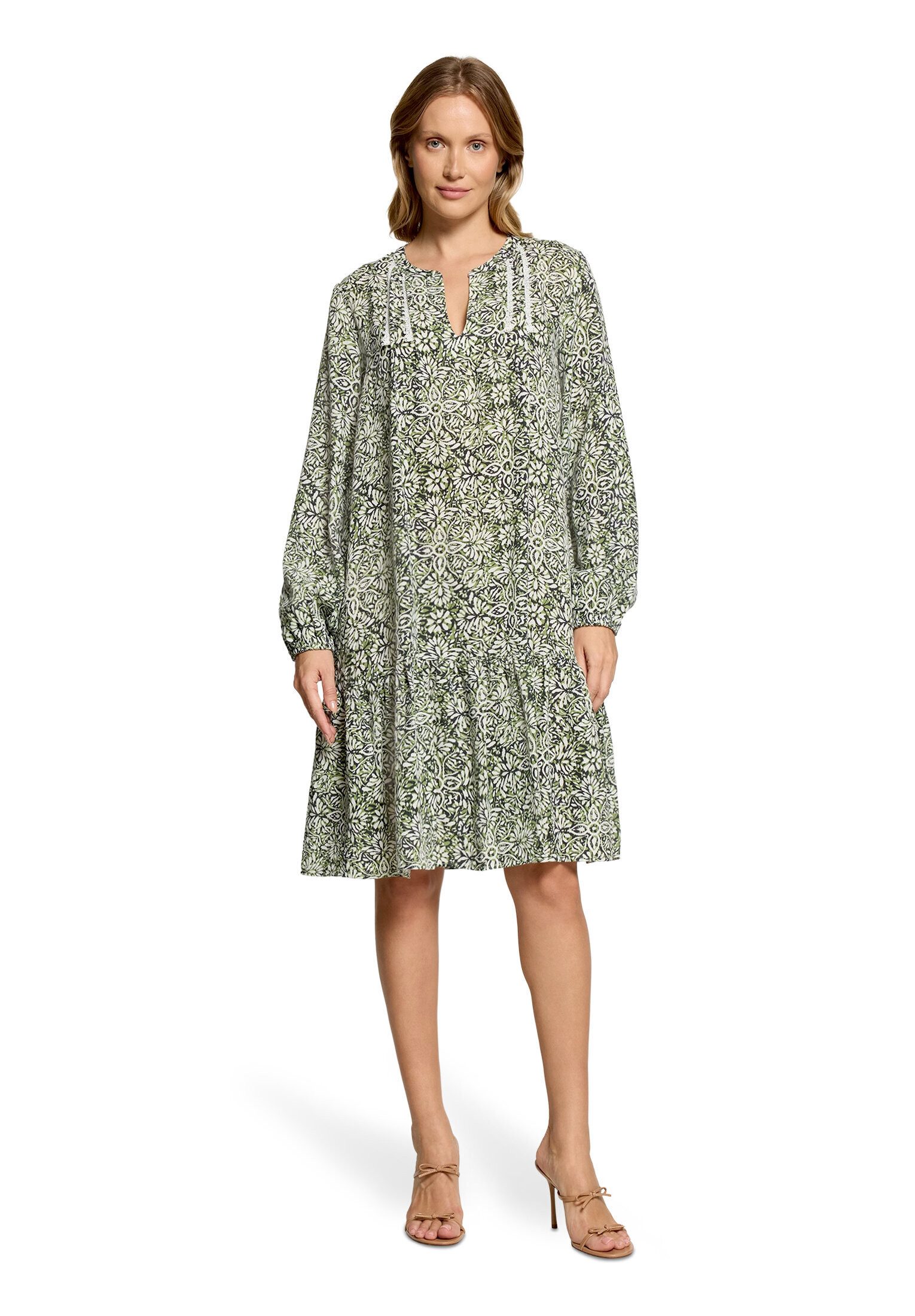 Cartoon Sommerkleid Damen mit Biesen
